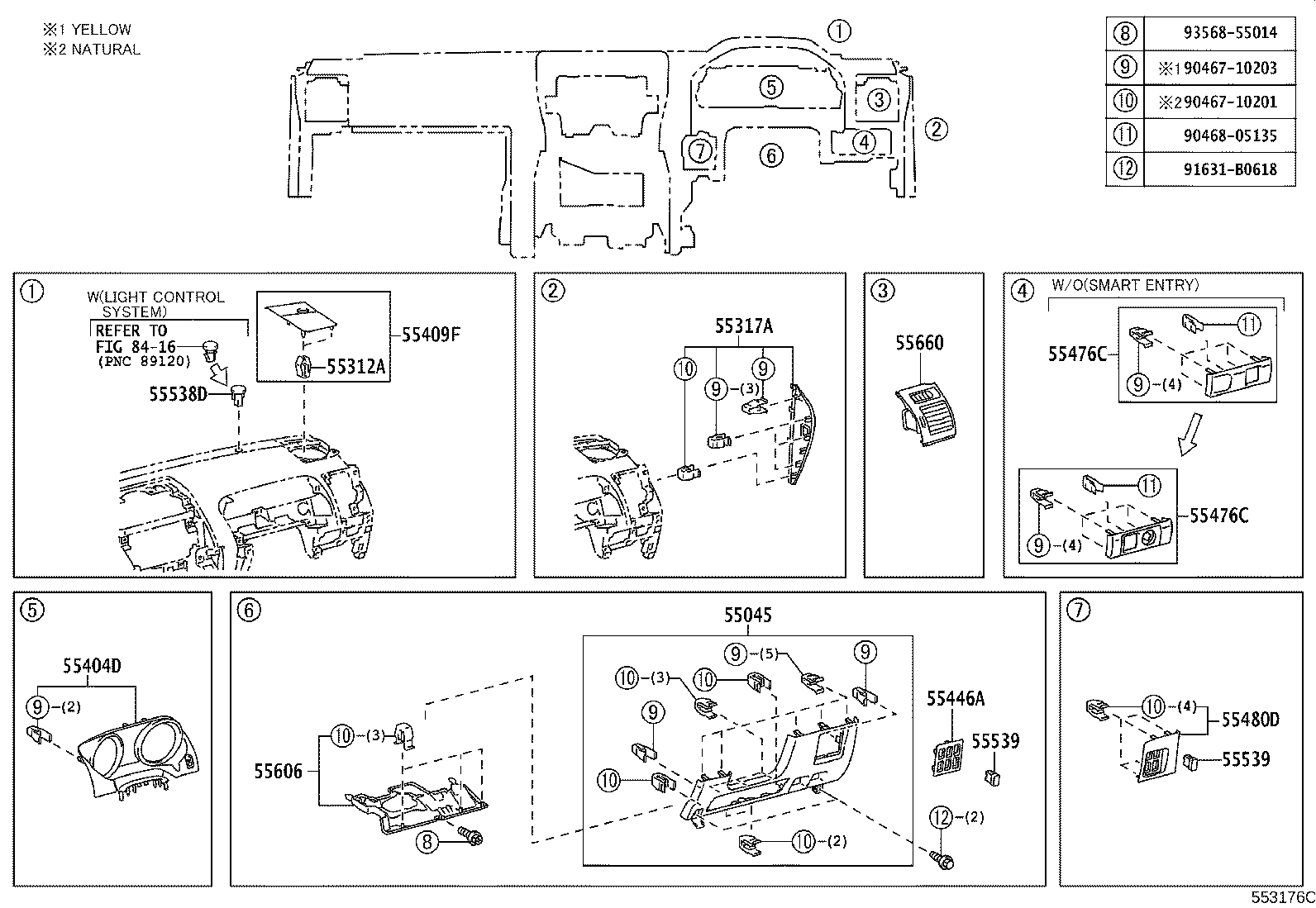 55330-60261 REINFORCEMENT ASSY, INSTRUMENT PANEL product image