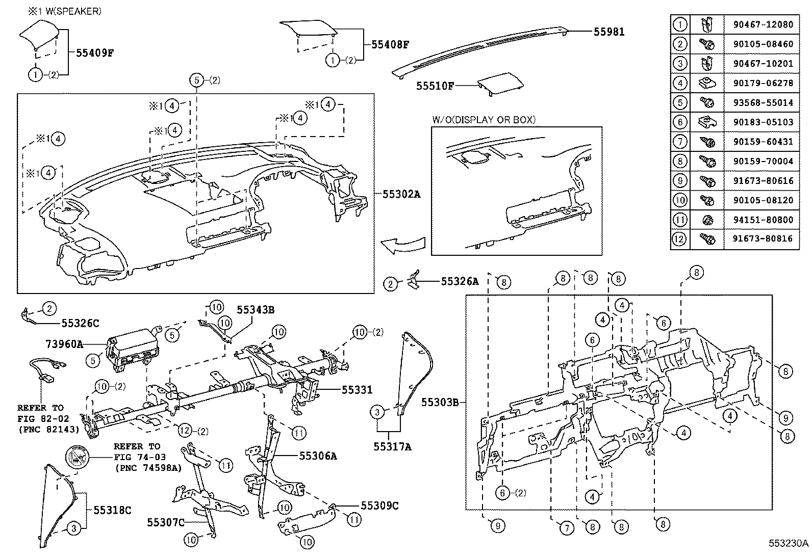 55403-76024-40 HOOD SUB-ASSY, METER product image