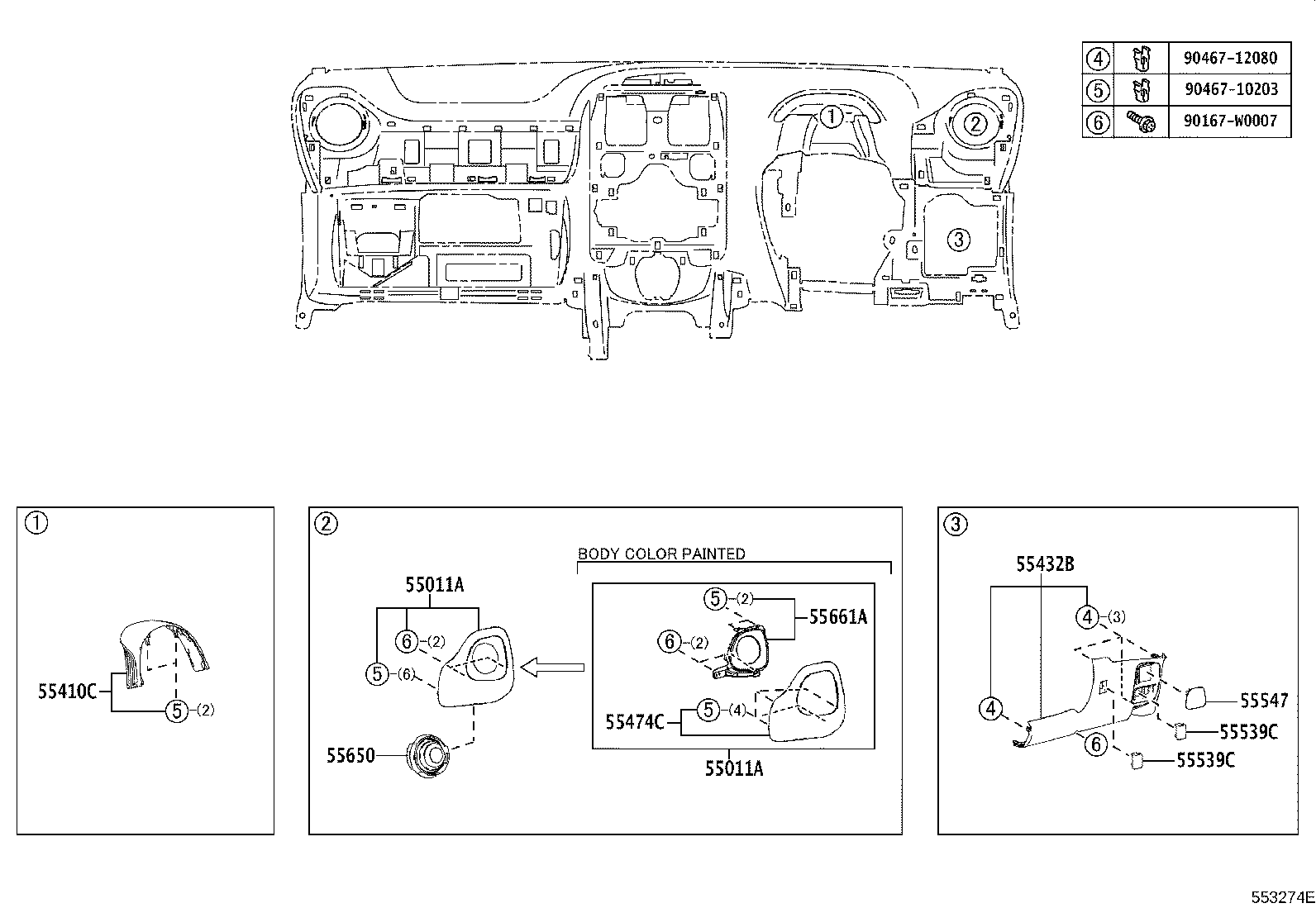 55330-0H030 REINFORCEMENT ASSY, INSTRUMENT PANEL product image