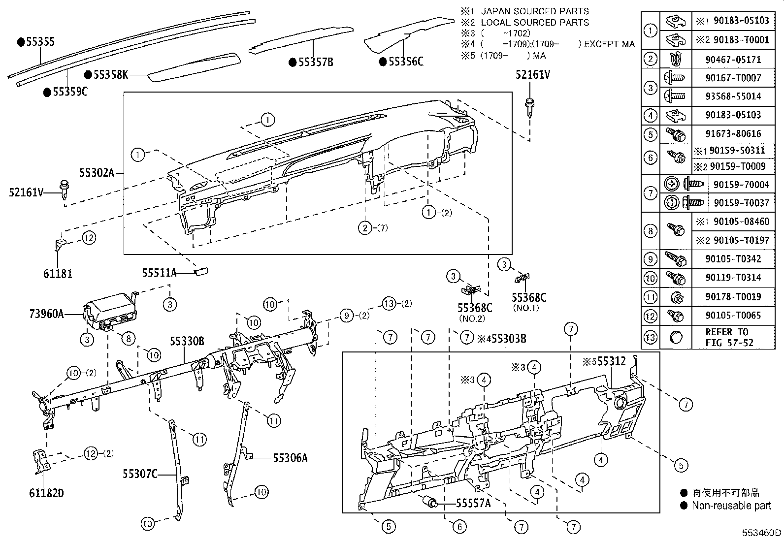 Thumbnail 3 for 55620-KK040-C0