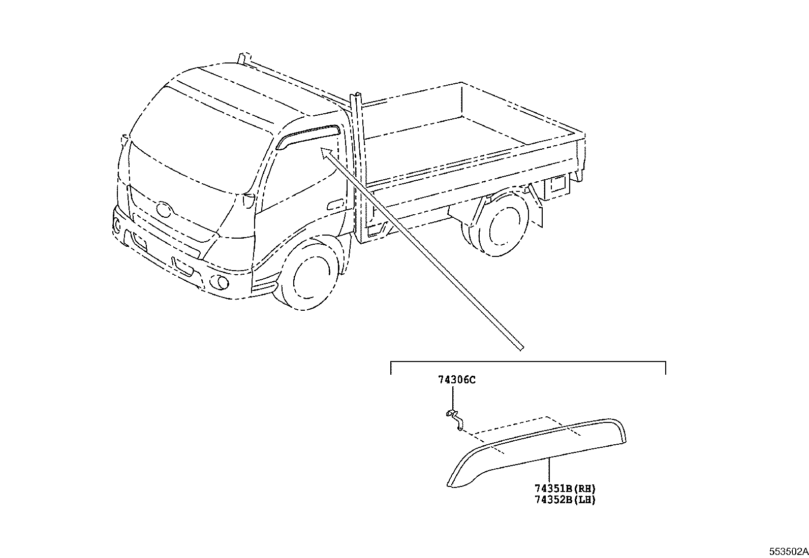 56101-37110 GLASS, WINDSHIELD product image