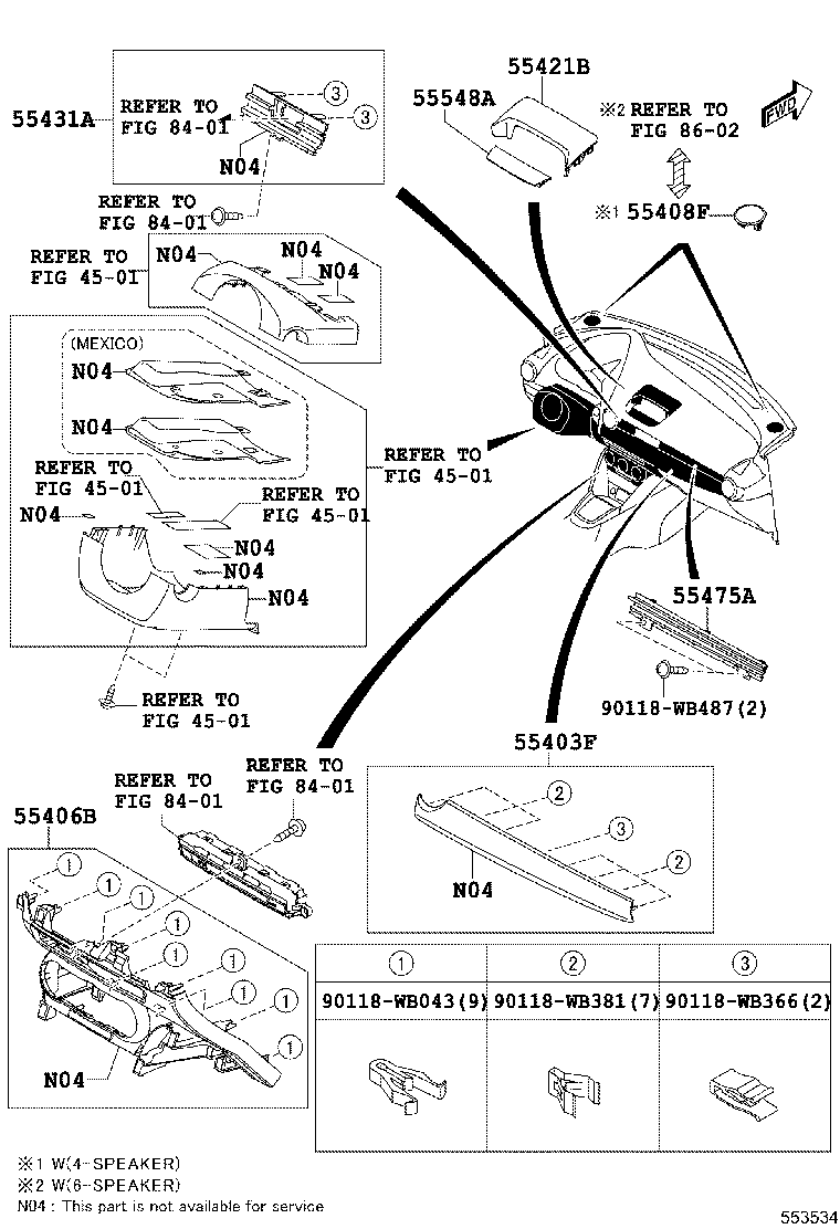 55330-WB005 REINFORCEMENT ASSY, INSTRUMENT PANEL product image