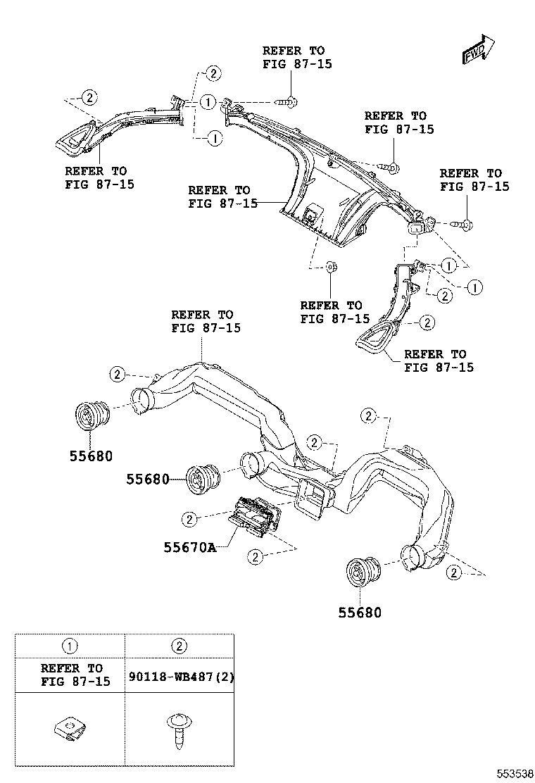 55330-WB005 REINFORCEMENT ASSY, INSTRUMENT PANEL product image