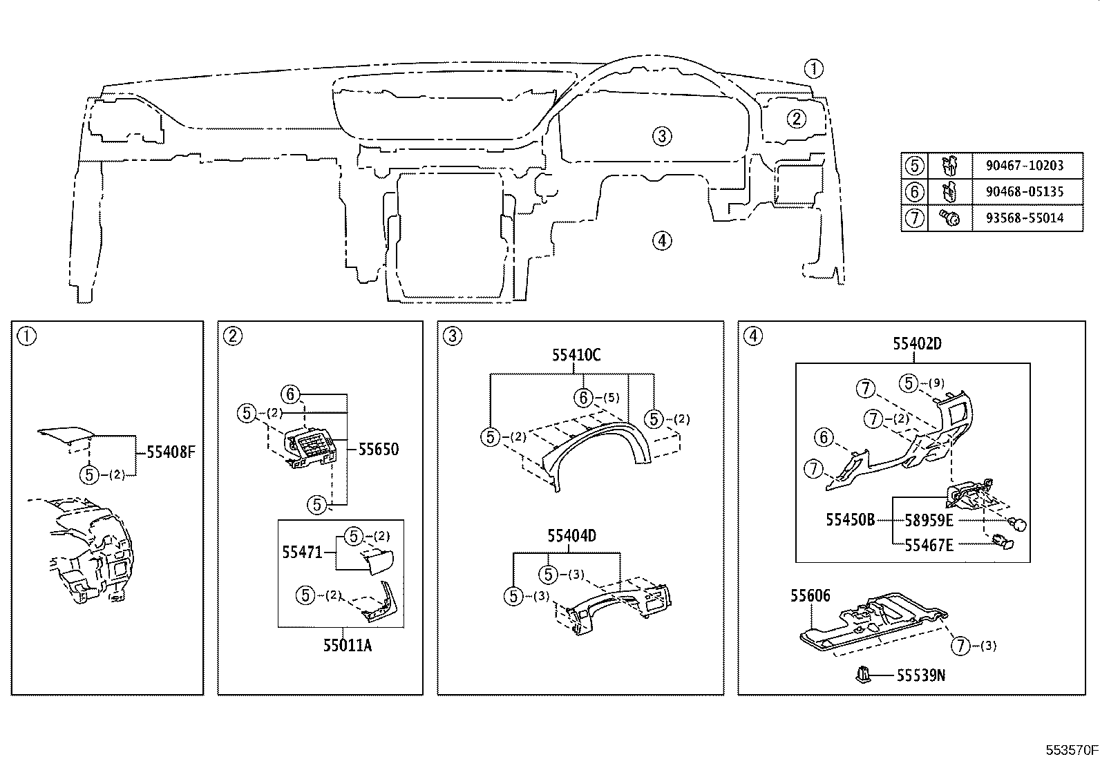 55330-30420 REINFORCEMENT ASSY, INSTRUMENT PANEL product image