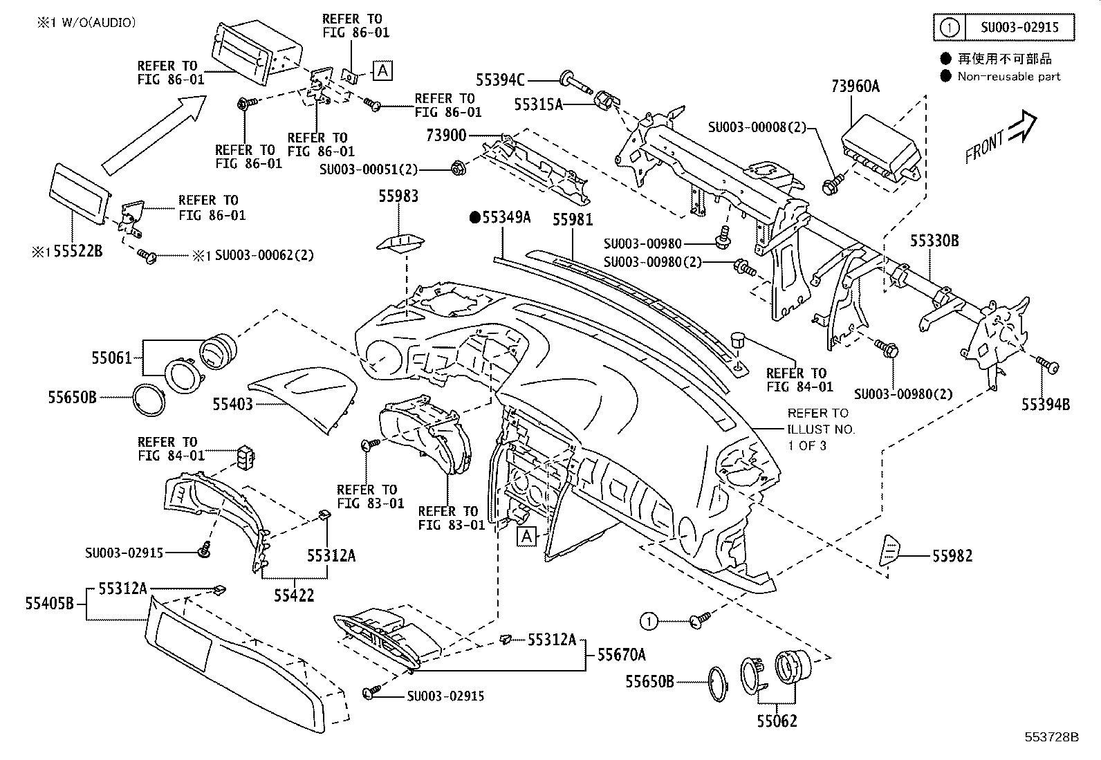 SU003-07342 PANEL SUB-ASSY, INSTRUMENT product image