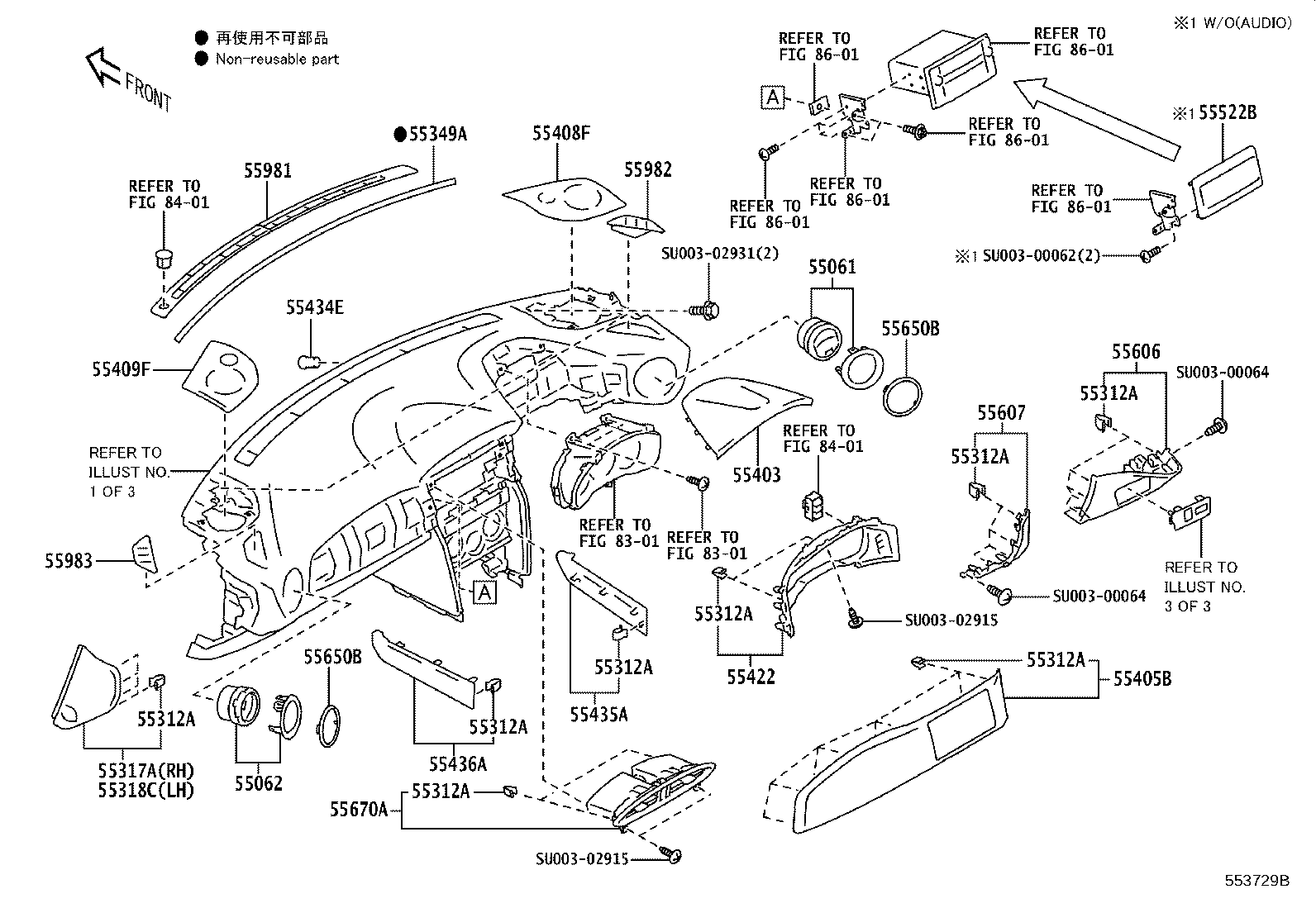 SU003-07342 PANEL SUB-ASSY, INSTRUMENT product image