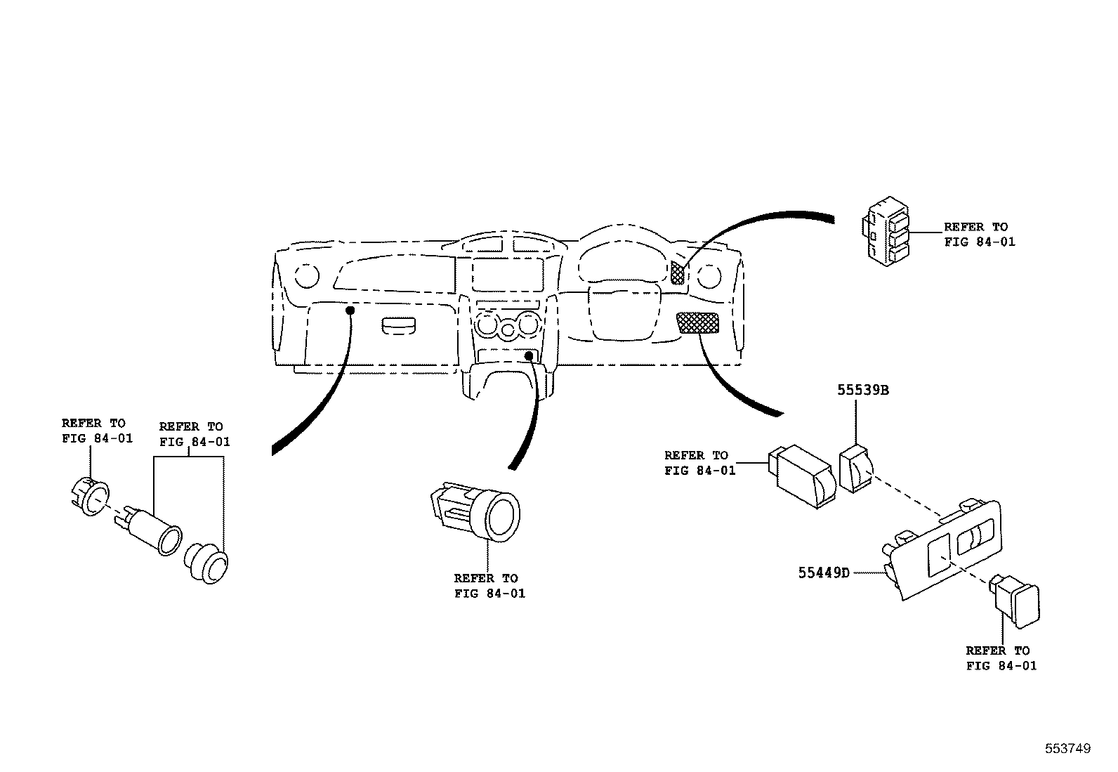 SU003-08153 PANEL SUB-ASSY, INSTRUMENT CLUSTER FINISH, CENTER product image