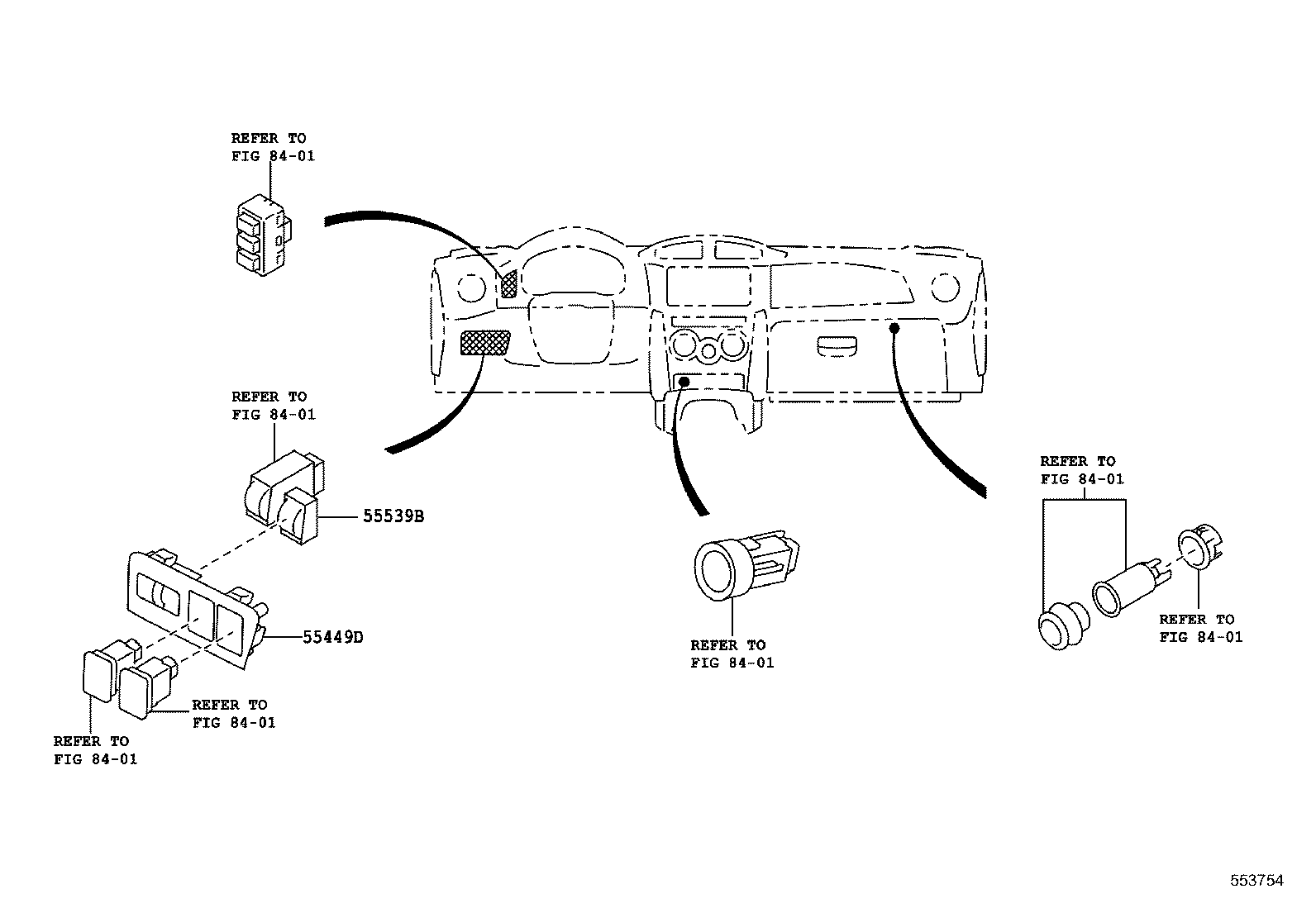 SU003-07421 PANEL SUB-ASSY, INSTRUMENT CLUSTER FINISH, CENTER product image