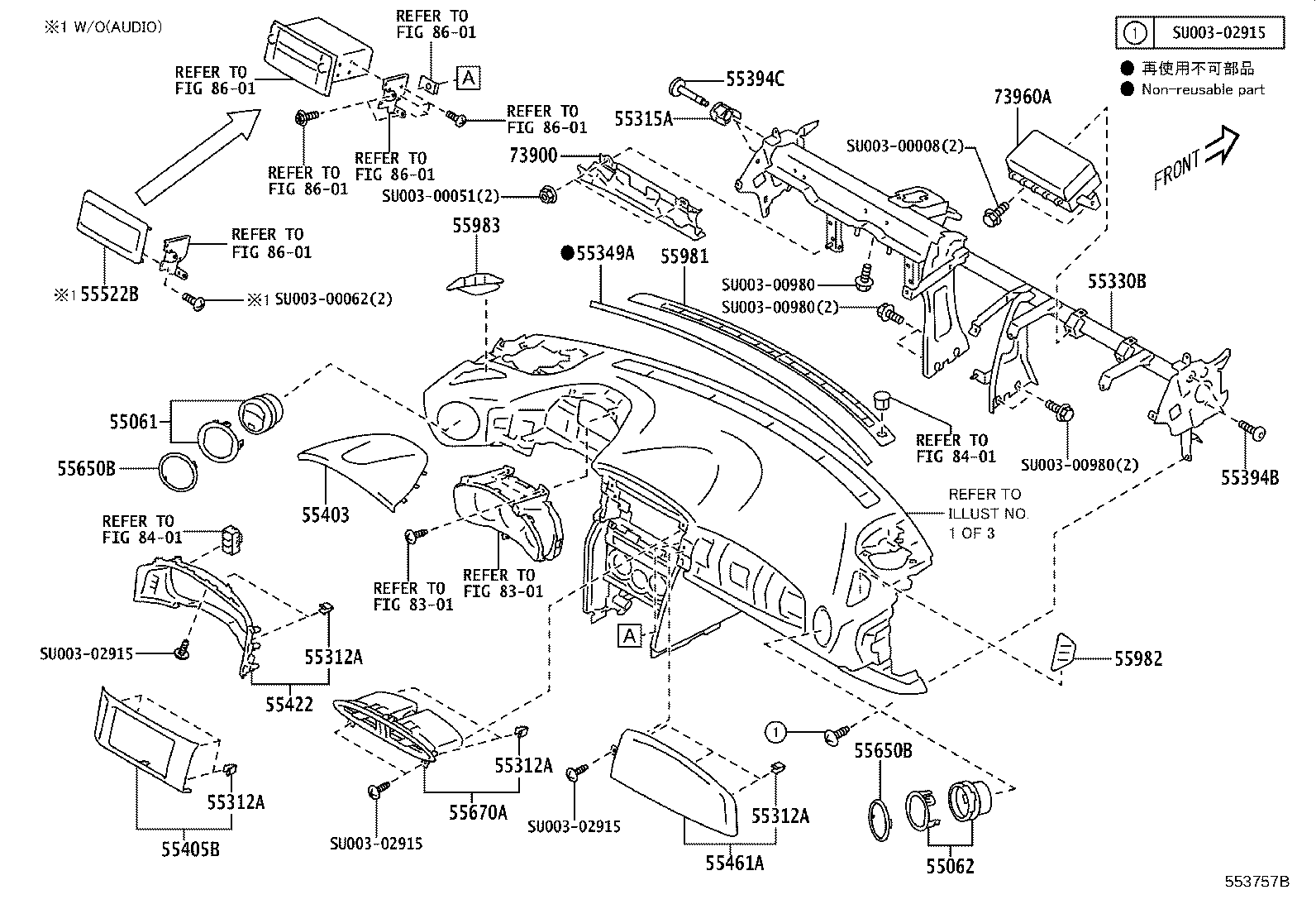SU003-07342 PANEL SUB-ASSY, INSTRUMENT product image