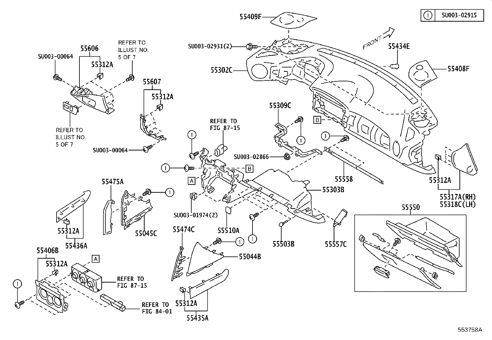 SU003-07342 PANEL SUB-ASSY, INSTRUMENT product image