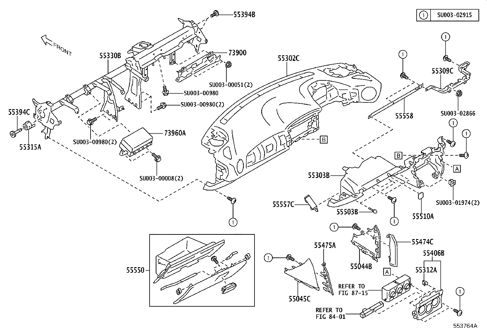 SU003-07342 PANEL SUB-ASSY, INSTRUMENT product image