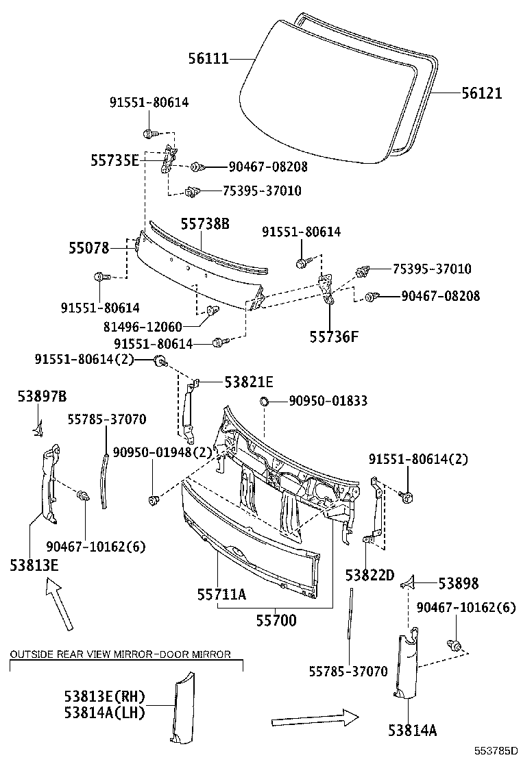 55711-37051 PANEL, FRONT, LOWER product image