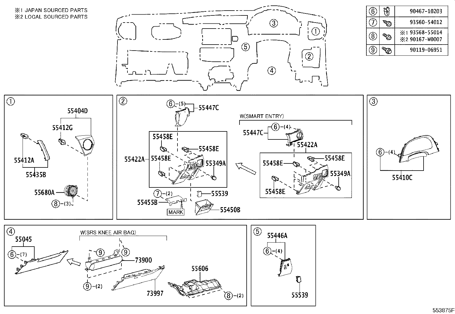 55330-02640 REINFORCEMENT ASSY, INSTRUMENT PANEL product image