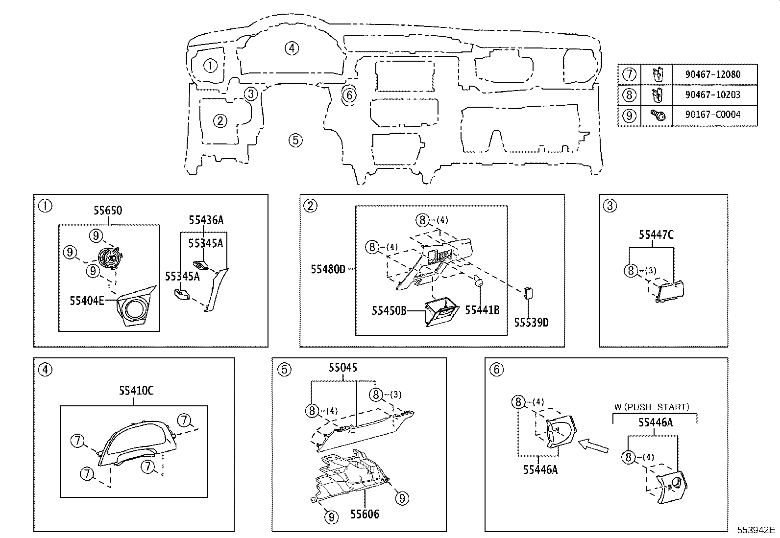 55330-02810 REINFORCEMENT, INSTRUMENT PANEL product image