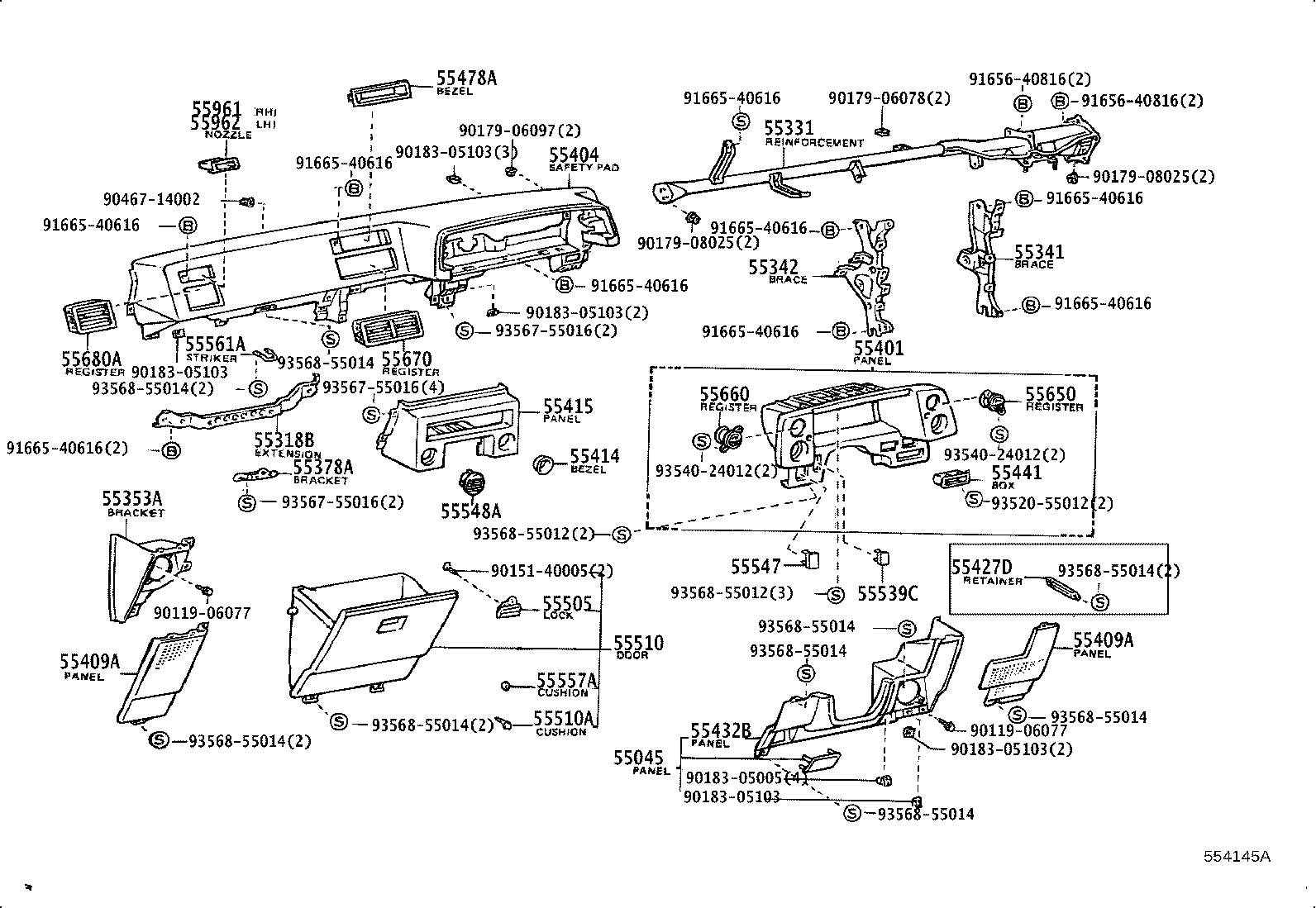 55410-1A021 PANEL SUB-ASSY, INSTRUMENT CLUSTER FINISH product image