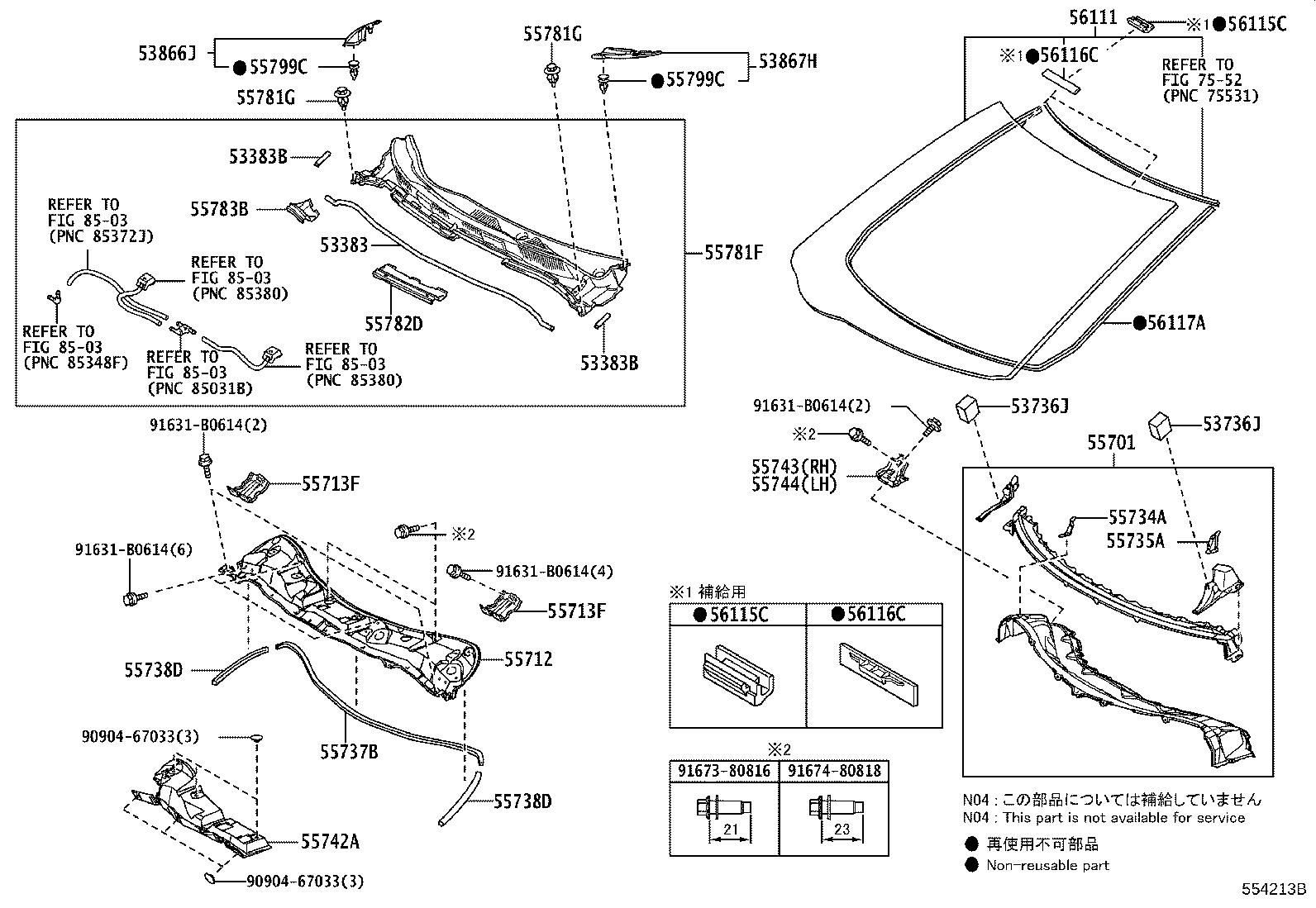 56101-28340 GLASS, WINDSHIELD product image
