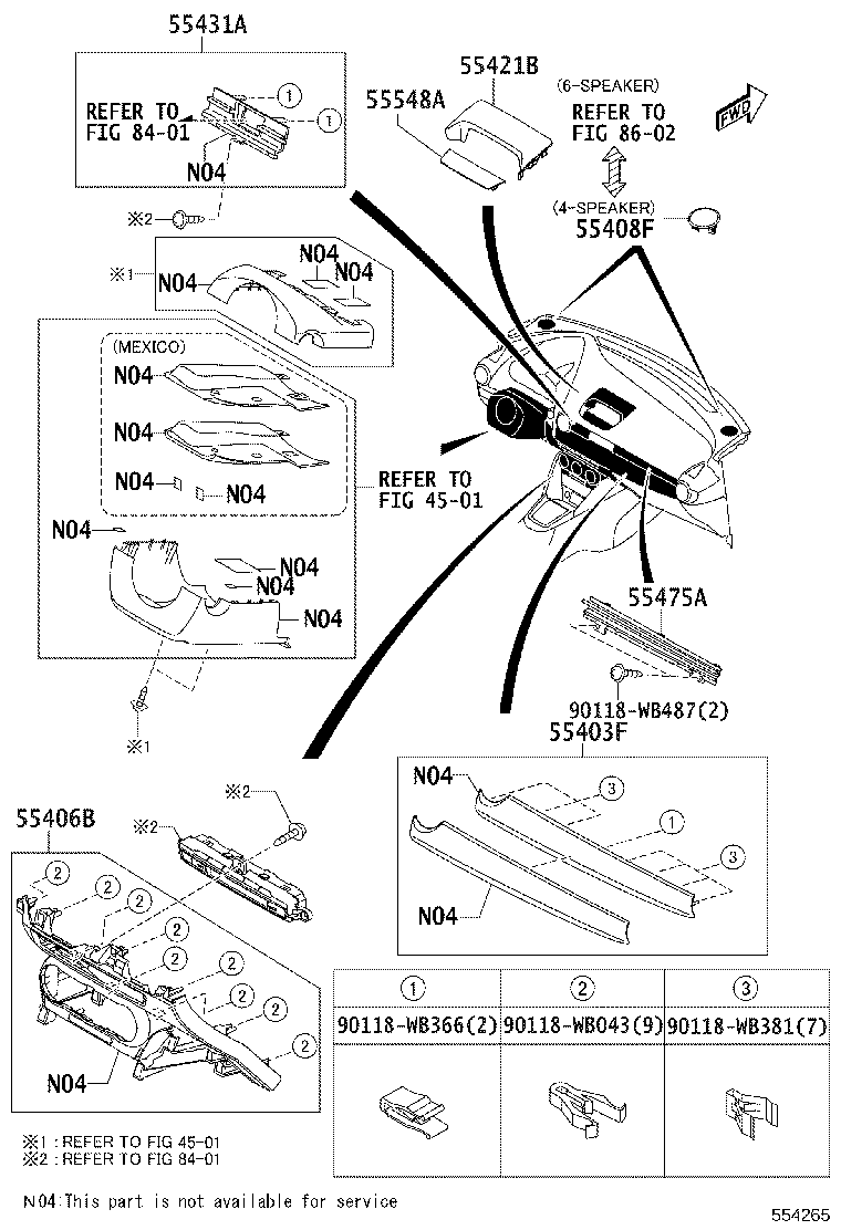 55330-WB005 REINFORCEMENT ASSY, INSTRUMENT PANEL product image