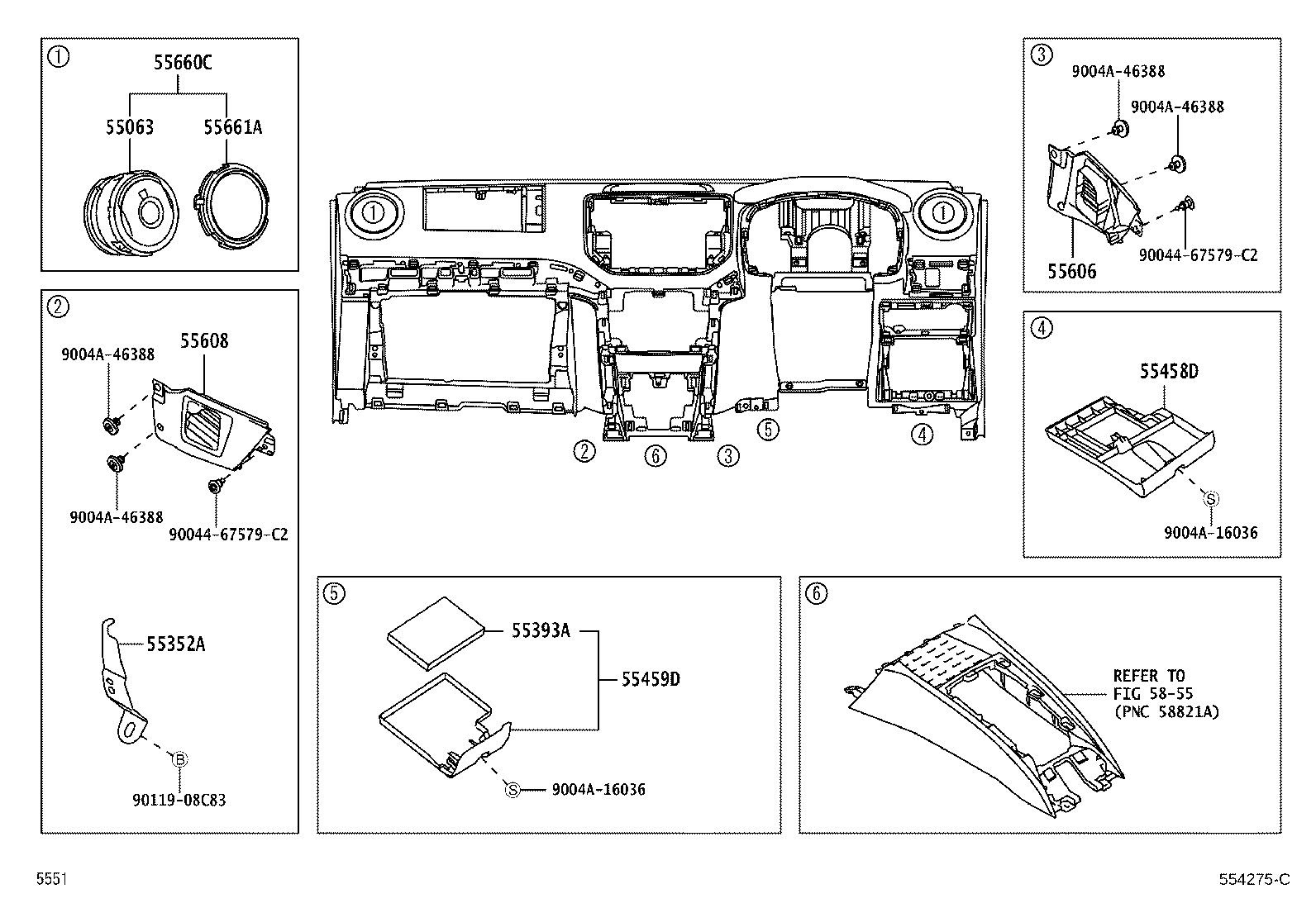 55352-BZ070 BRACE, INSTRUMENT PANEL TO FLOOR, NO.2 product image