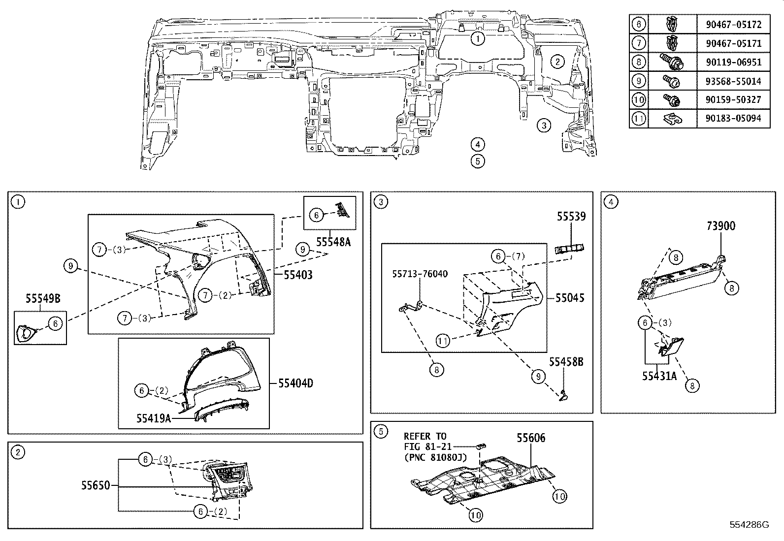 55400-76020-E3 PAD ASSY, INSTRUMENT PANEL SAFETY product image