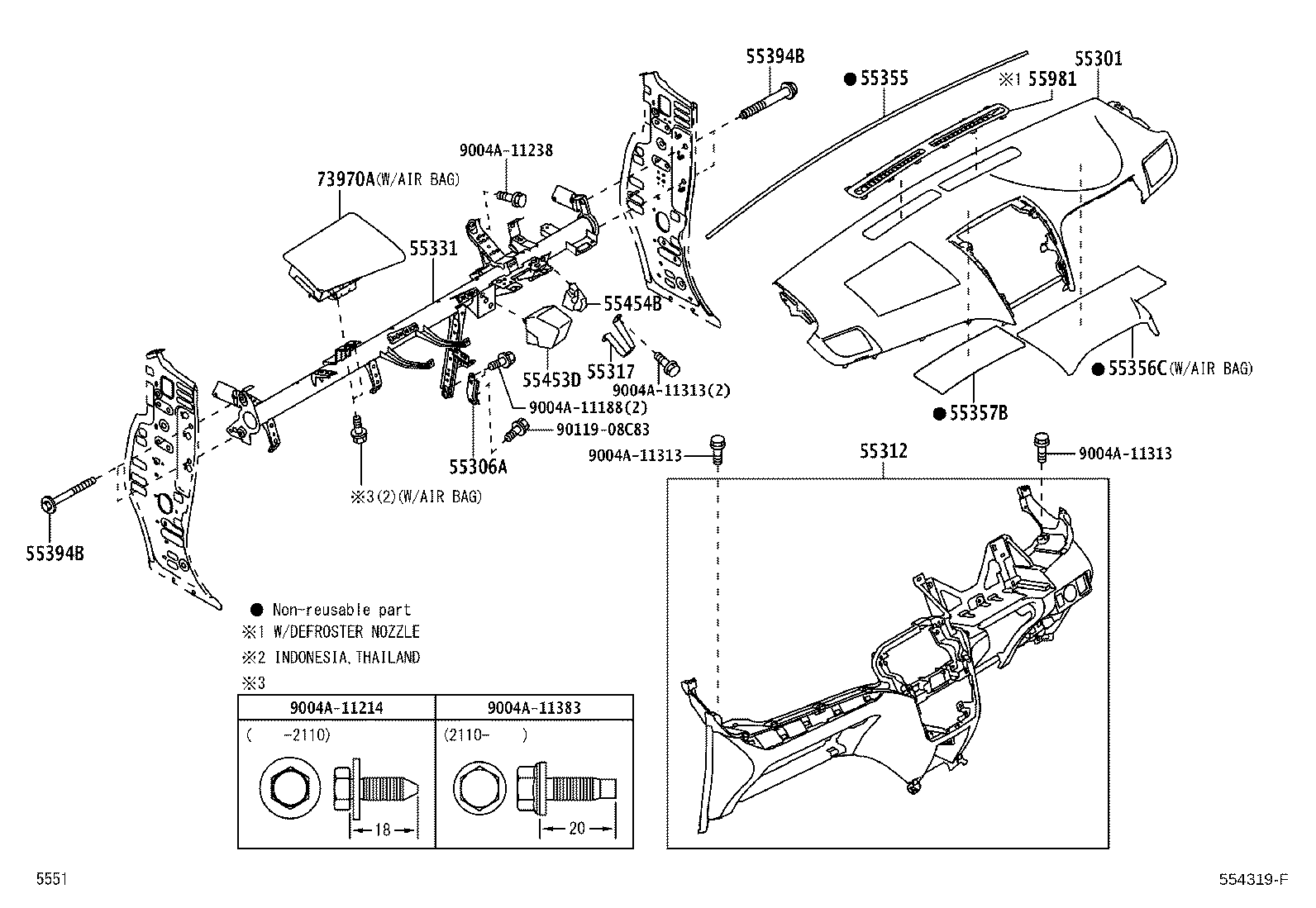 Thumbnail 4 for 55458-BZ020-C0