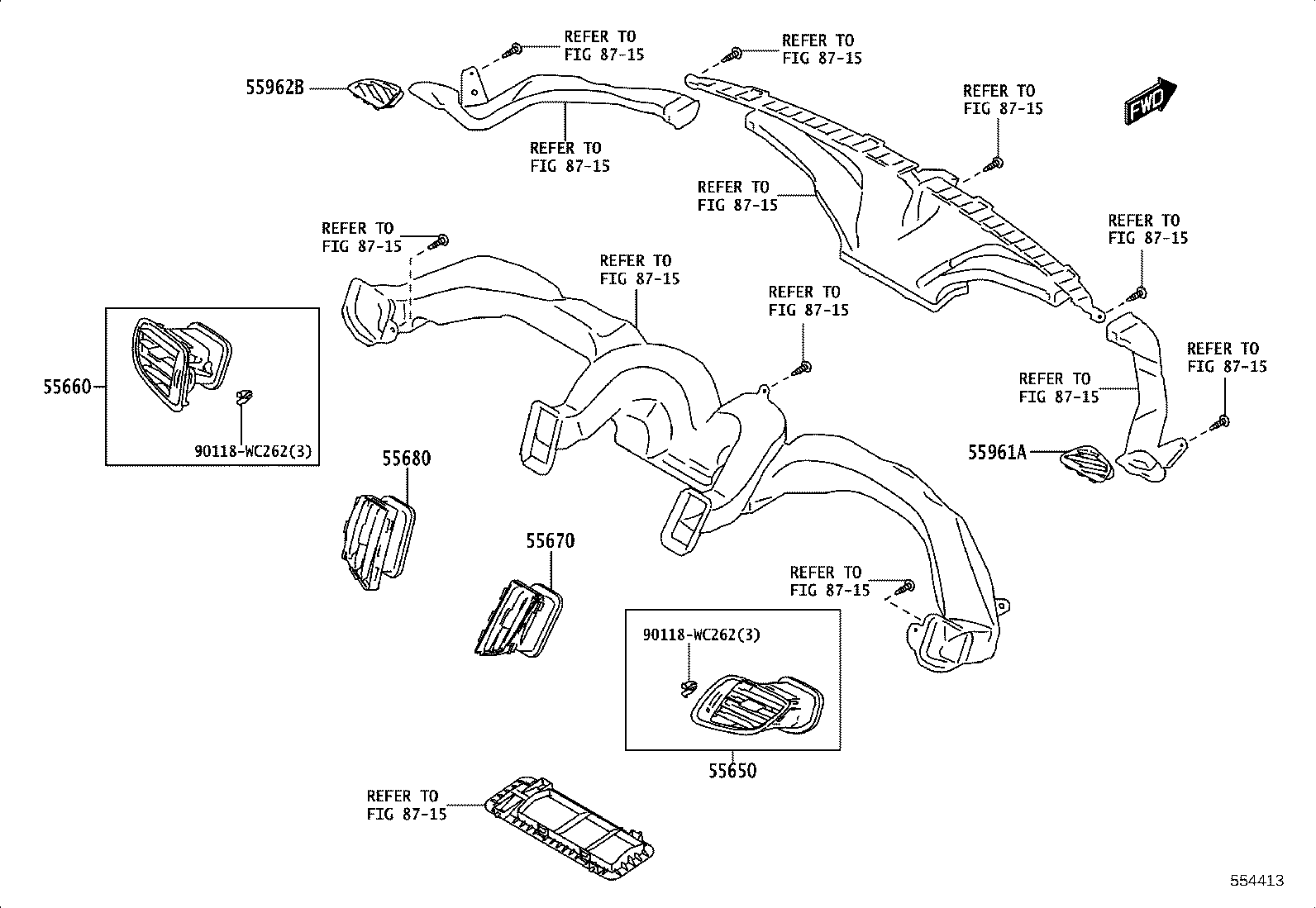 55355-WC002 CUSHION, INSTRUMENT PANEL product image
