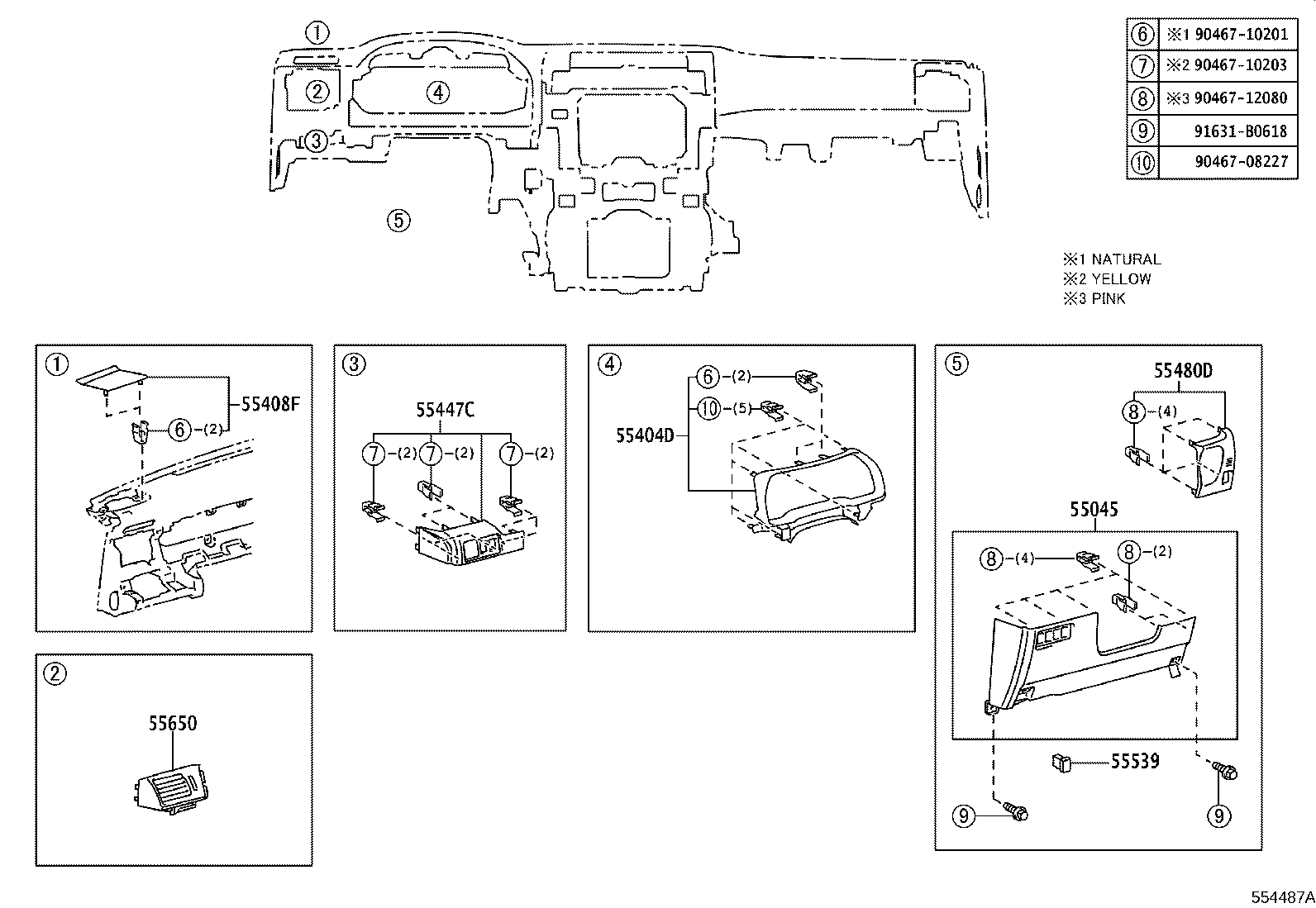 55404-35340 PANEL SUB-ASSY, INSTRUMENT CLUSTER FINISH product image
