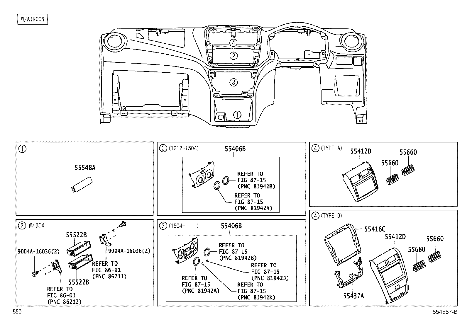 55357-BZ150 CUSHION, INSTRUMENT PANEL, NO.3 product image