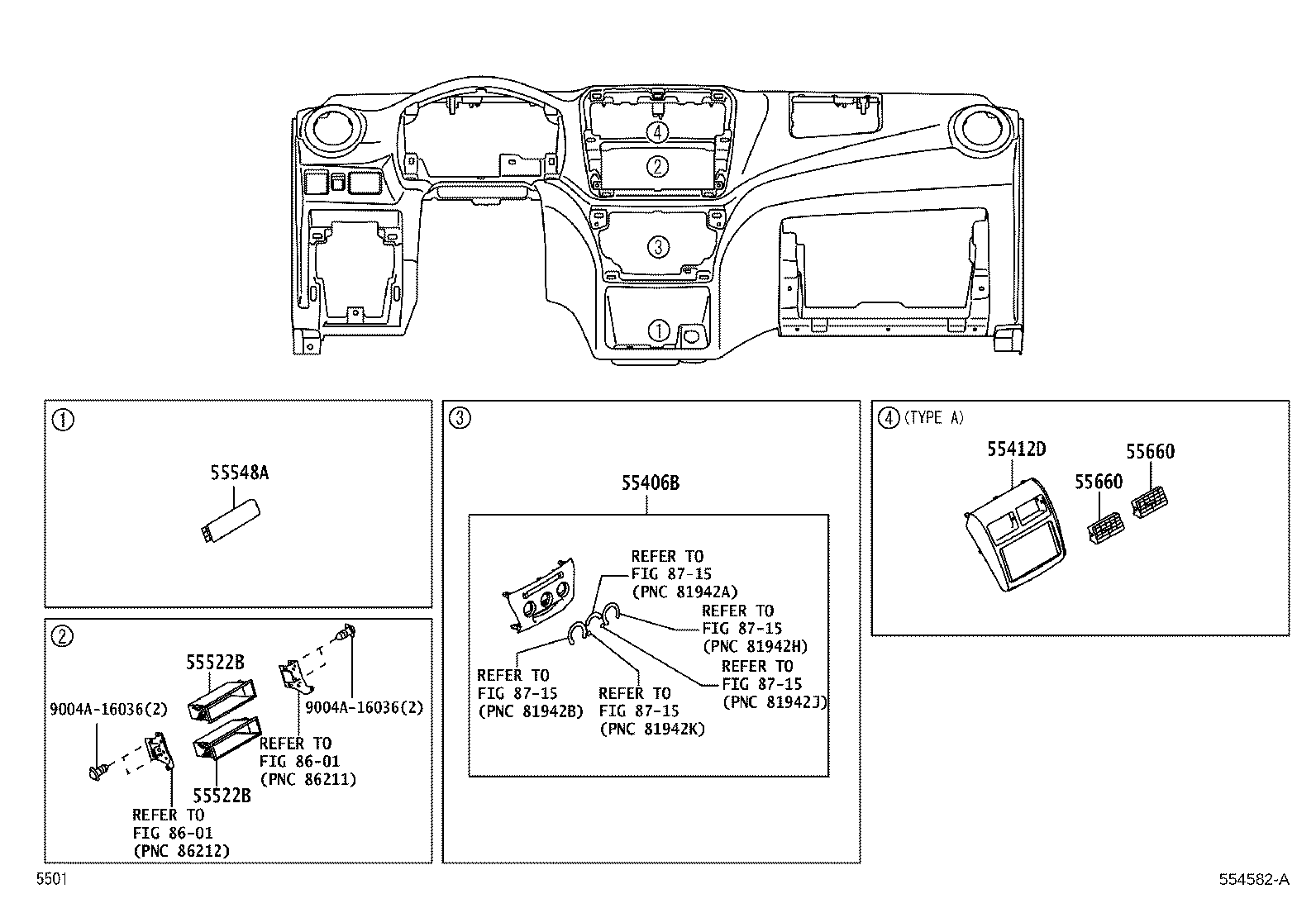 55357-BZ150 CUSHION, INSTRUMENT PANEL, NO.3 product image
