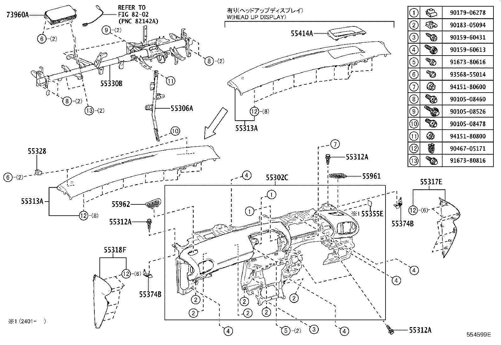 55406-K0010 PANEL SUB-ASSY, INSTRUMENT CLUSTER FINISH, LOWER CENTER product image