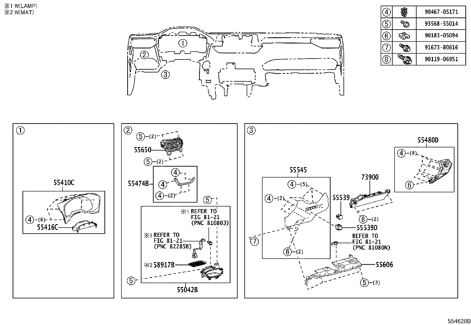55330-42380 REINFORCEMENT ASSY, INSTRUMENT PANEL product image