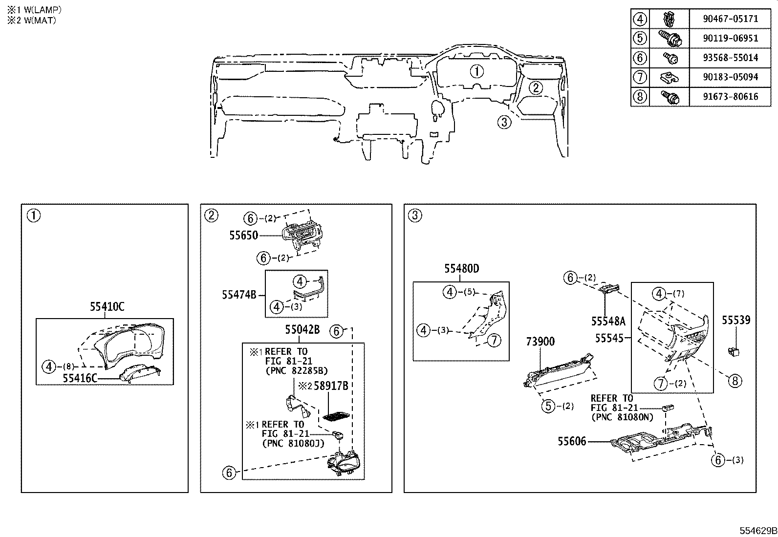 55330-42380 REINFORCEMENT ASSY, INSTRUMENT PANEL product image