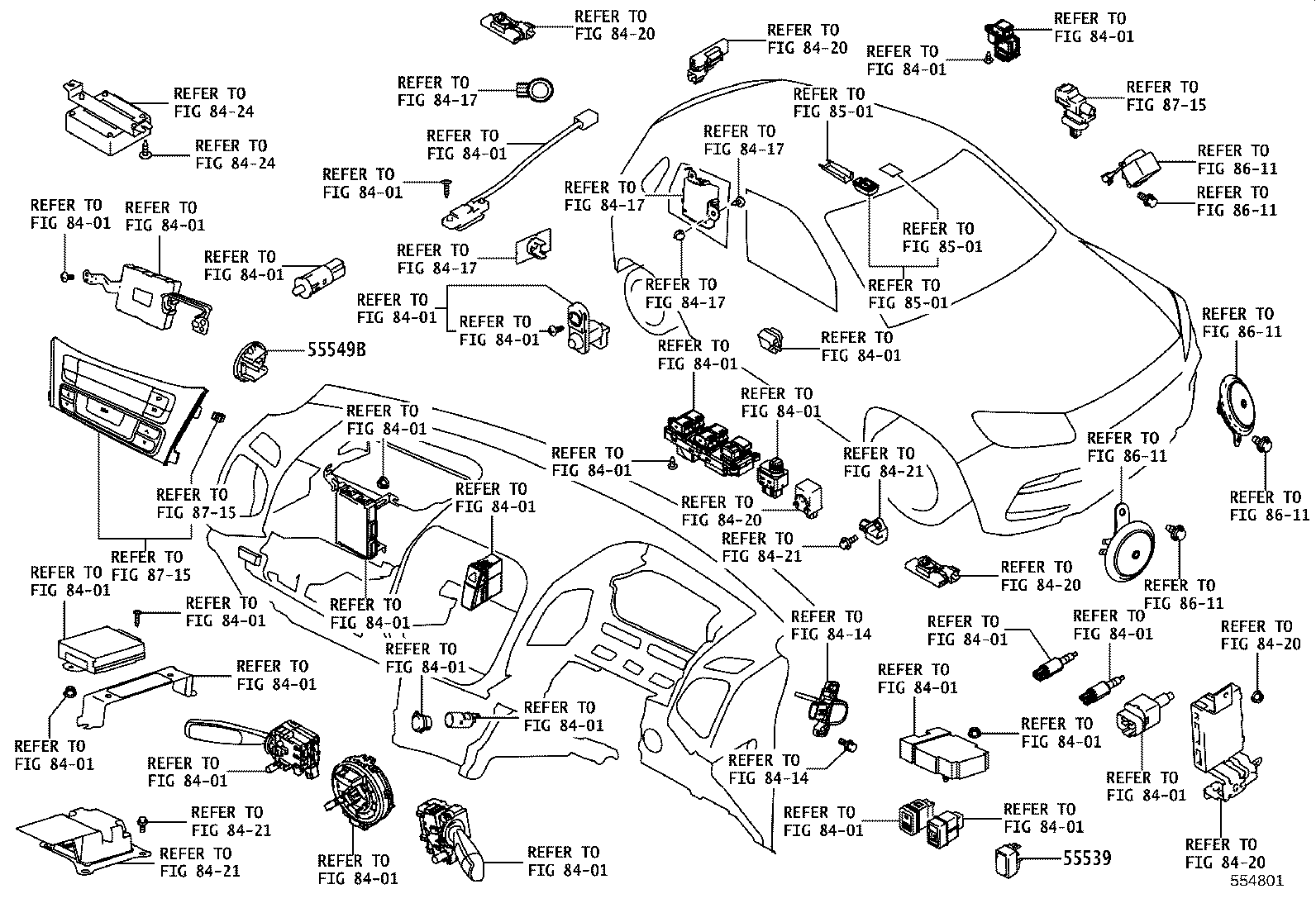 55405-WC002 PANEL SUB-ASSY, INSTRUMENT CLUSTER FINISH, CENTER product image