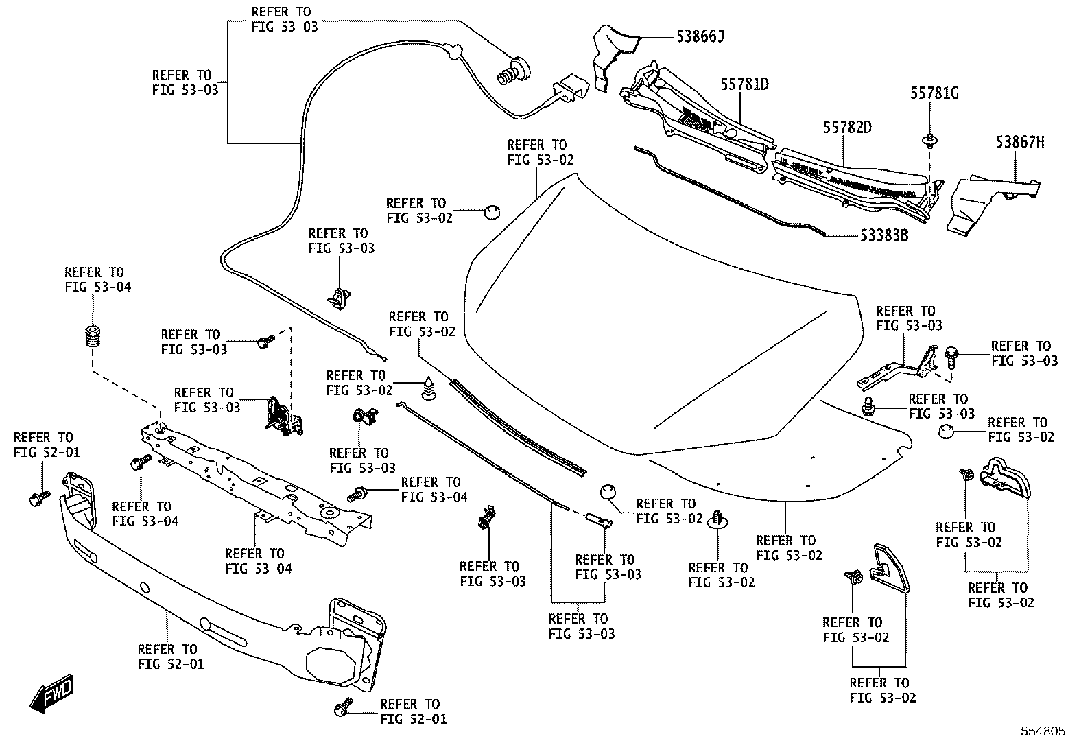 55706-WC001 PANEL, COWL TOP SIDE, LH product image