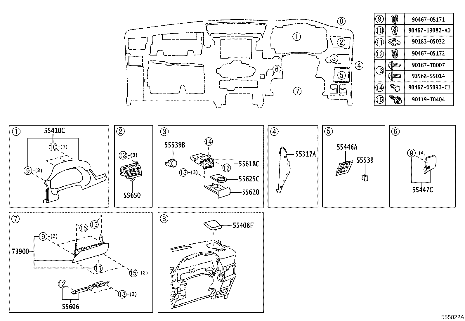 55330-KK520 REINFORCEMENT ASSY, INSTRUMENT PANEL product image
