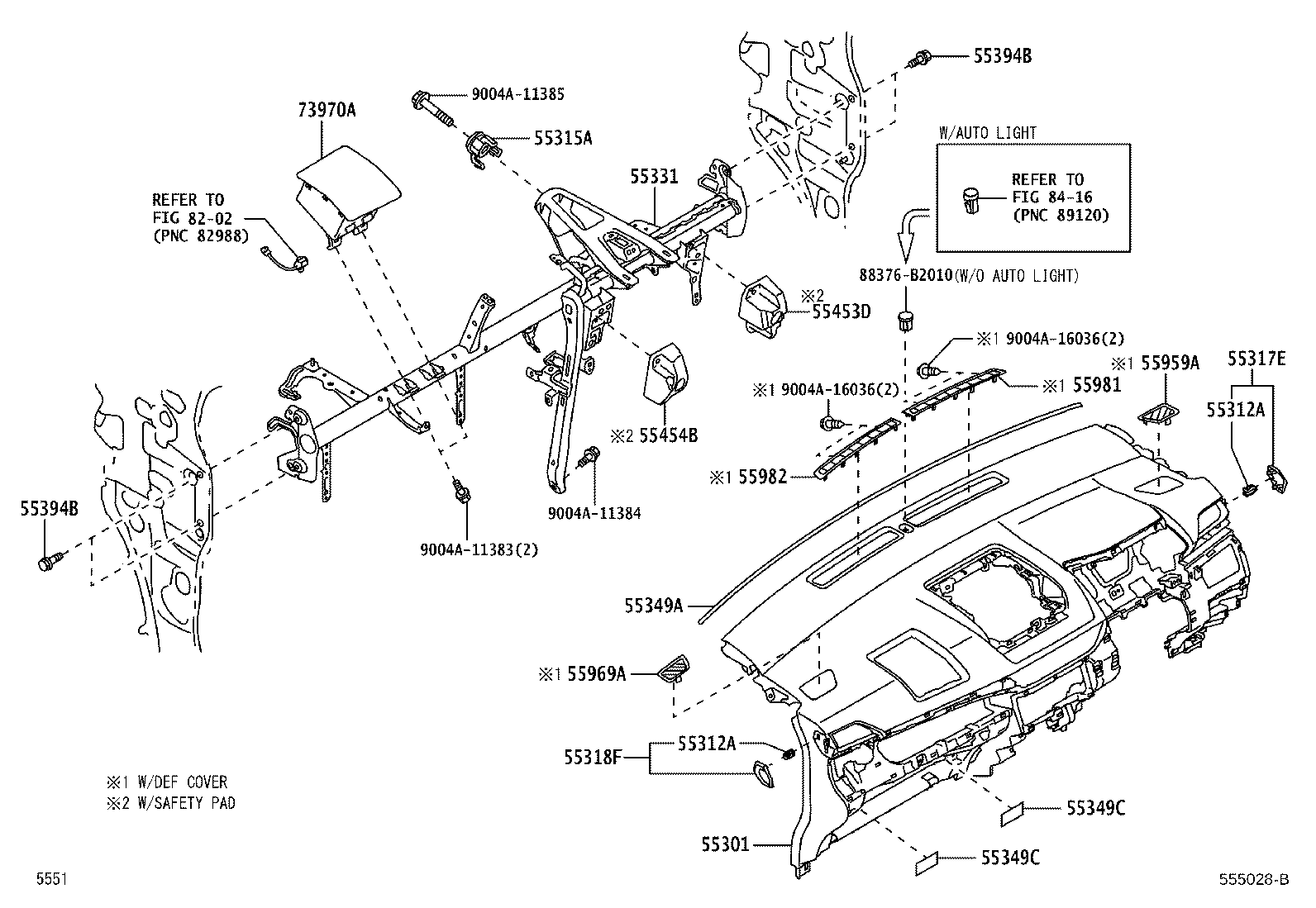 Toyota 55421-BZ120-C0 PANEL, INSTRUMENT CLUSTER FINISH, UPPER
