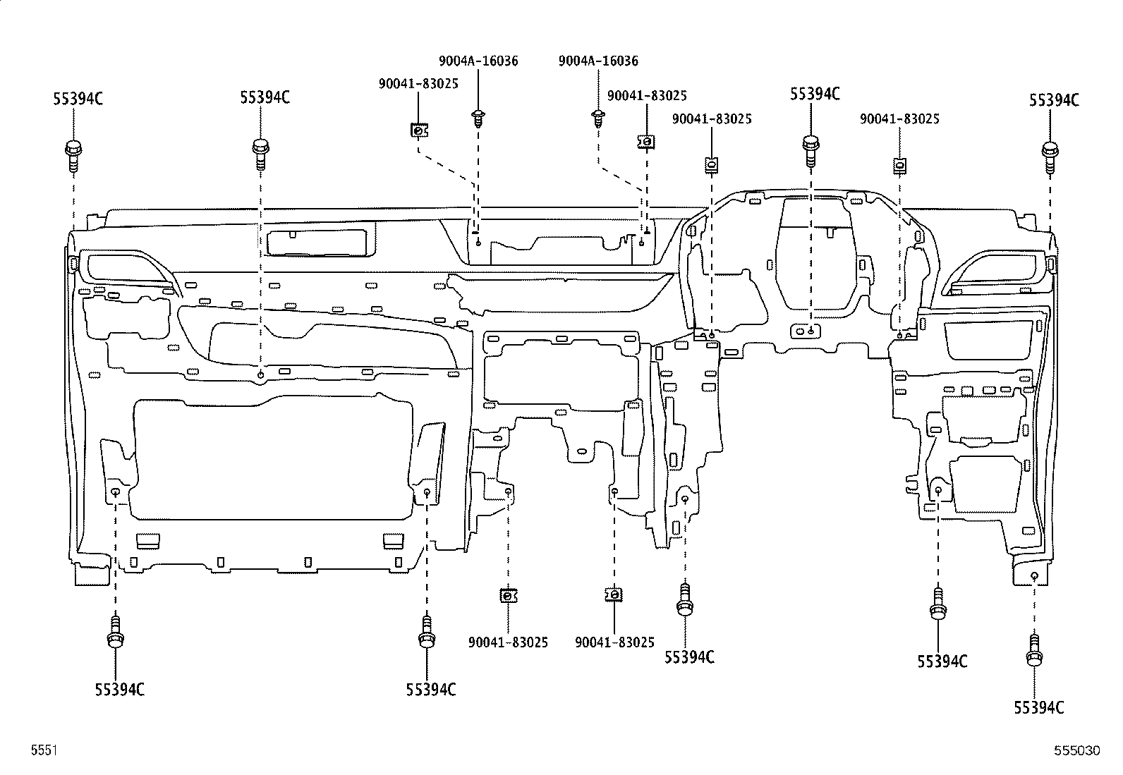 55446-BZ170-C0 BASE, SWITCH HOLE, NO.1 product image