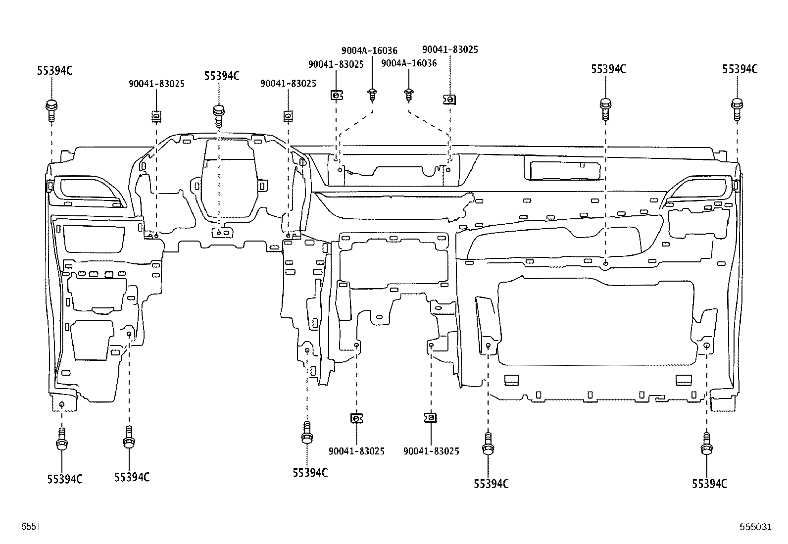 55446-BZ170-C0 BASE, SWITCH HOLE, NO.1 product image