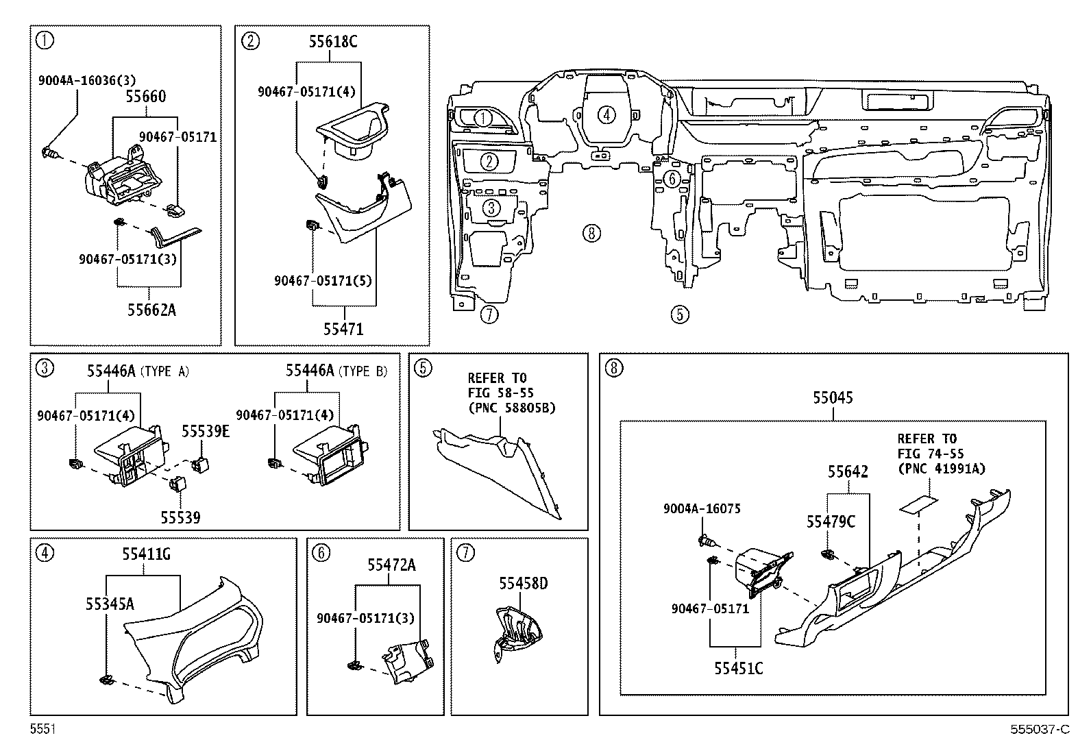 55446-BZ170-C0 BASE, SWITCH HOLE, NO.1 product image