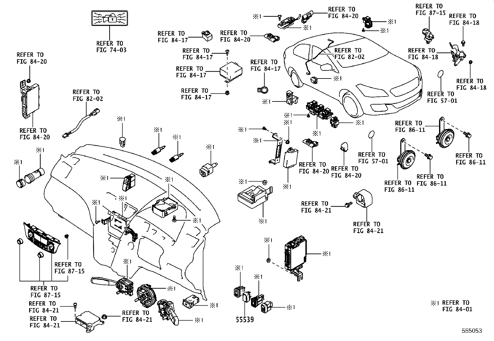 55331-WC003 REINFORCEMENT, INSTRUMENT PANEL product image