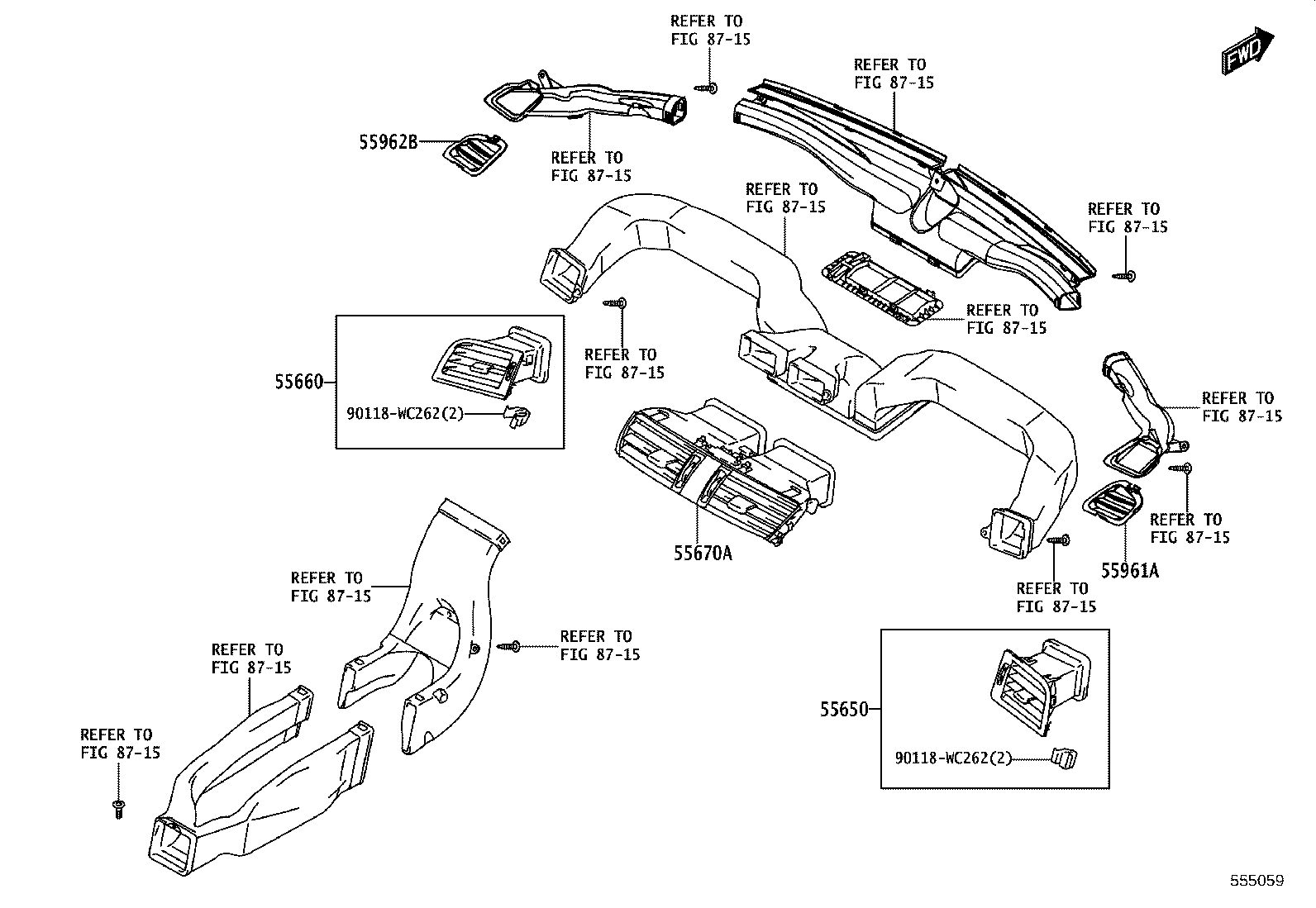55331-WC003 REINFORCEMENT, INSTRUMENT PANEL product image