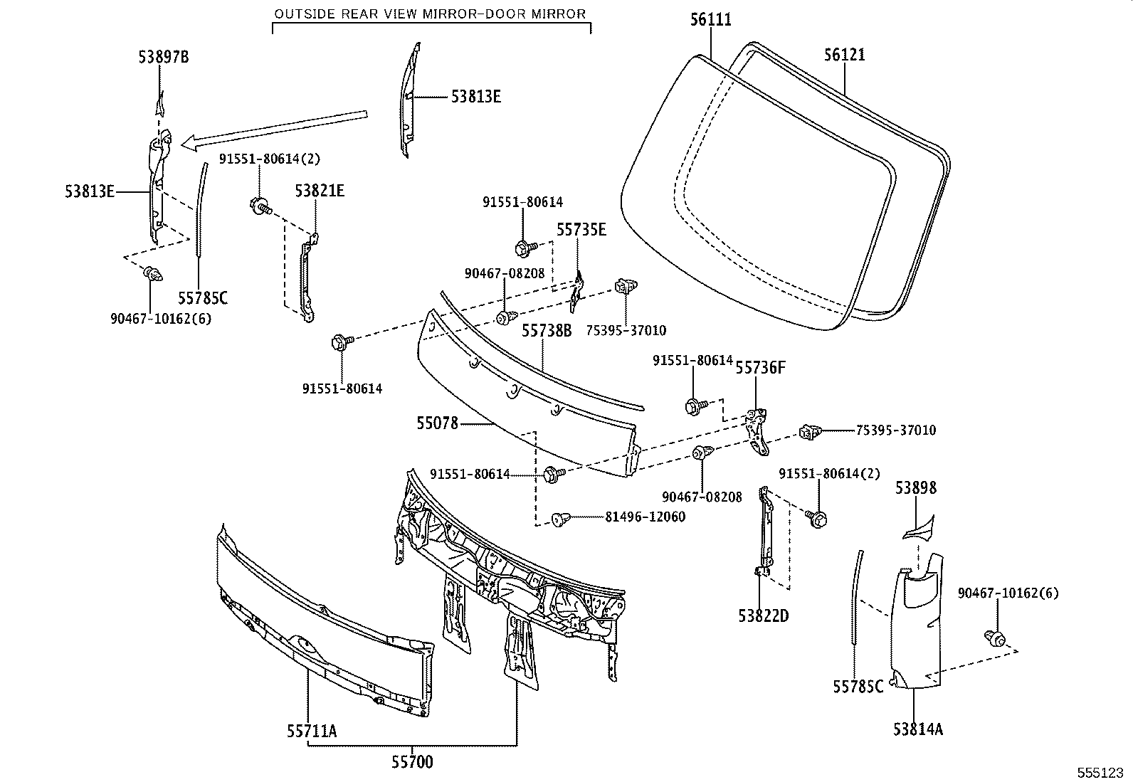 55700-37460 PANEL ASSY, FRONT product image