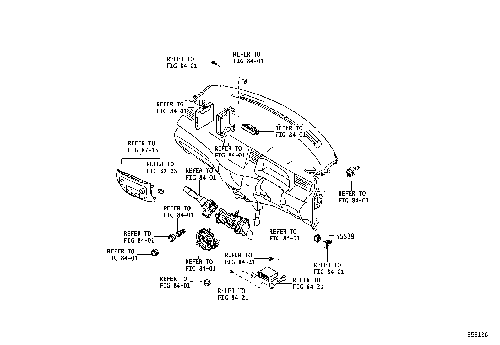 55045-WC014 PANEL SUB-ASSY, INSTRUMENT PANEL FINISH, LOWER product image