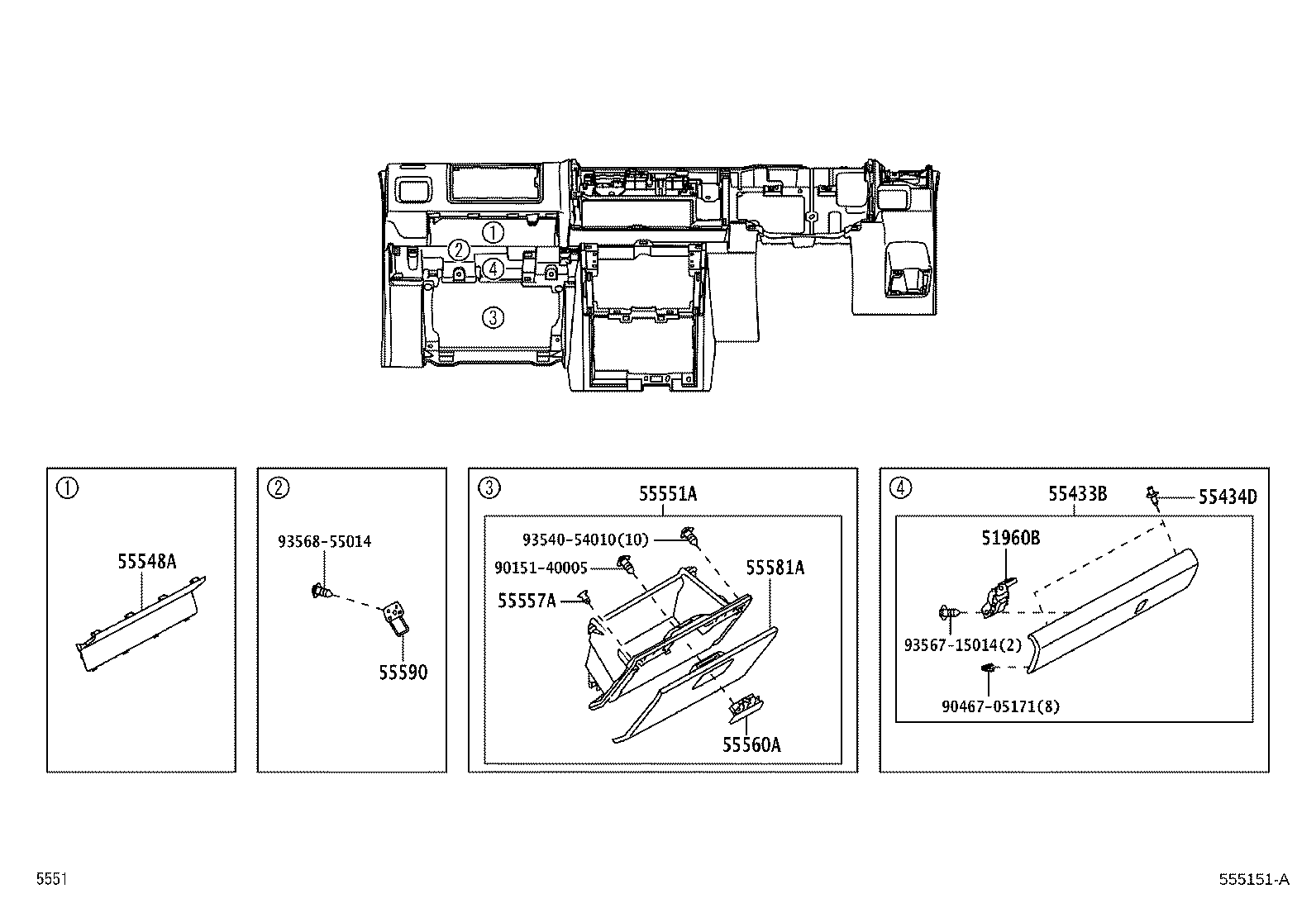 55305-B5200 REINFORCEMENT SUB-ASSY, INSTRUMENT PANEL product image