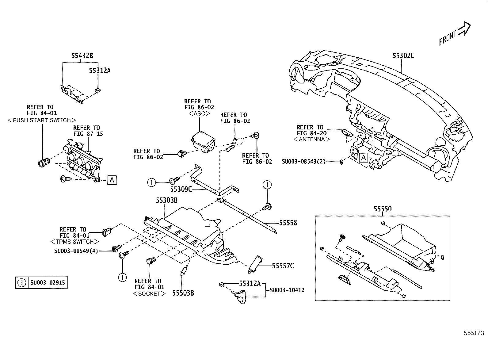 SU003-10704 DOOR ASSY, GLOVE COMPARTMENT product image