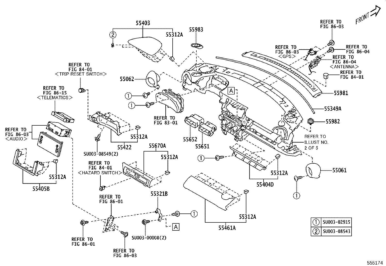 SU003-10704 DOOR ASSY, GLOVE COMPARTMENT product image