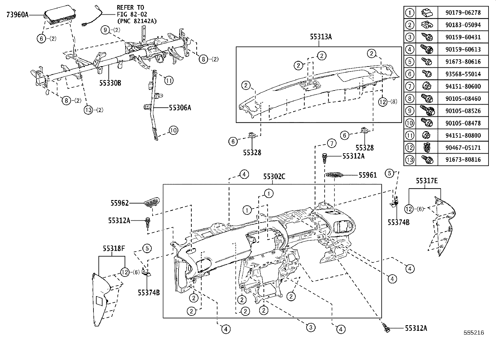 55405-52E30 PANEL SUB-ASSY, INSTRUMENT CLUSTER FINISH, CENTER product image
