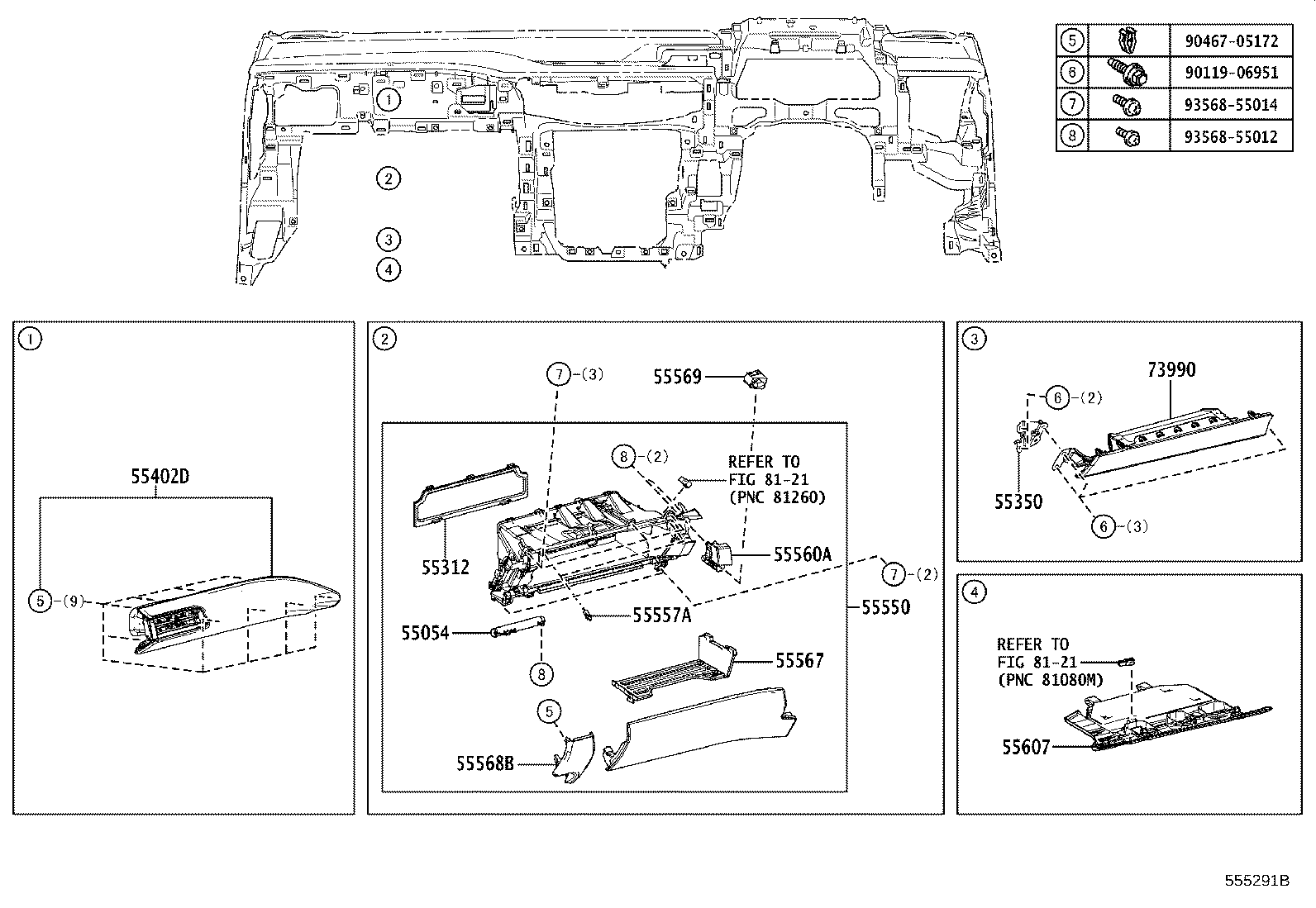 55400-76020-E3 PAD ASSY, INSTRUMENT PANEL SAFETY product image