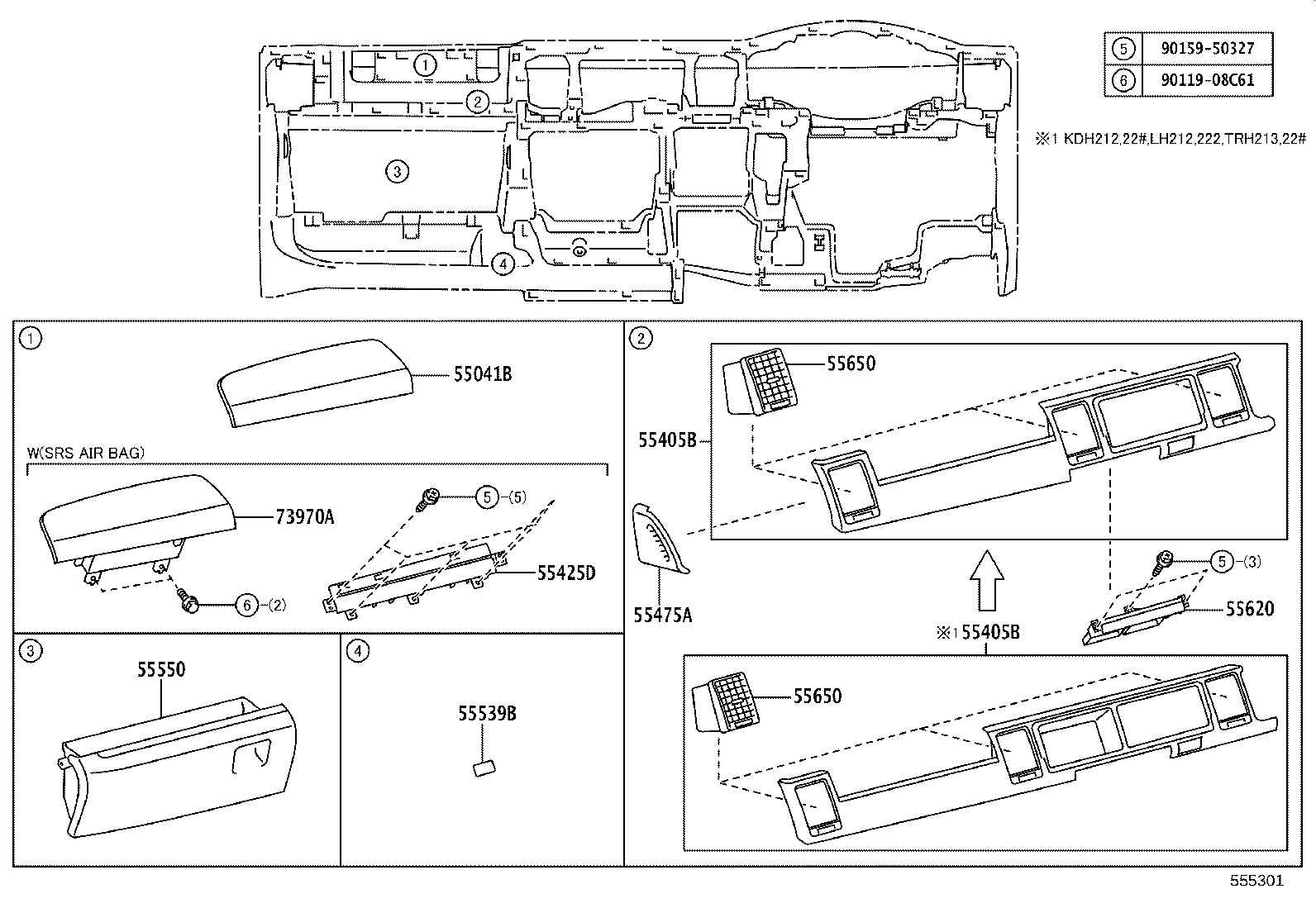 55330-26311 REINFORCEMENT ASSY, INSTRUMENT PANEL product image
