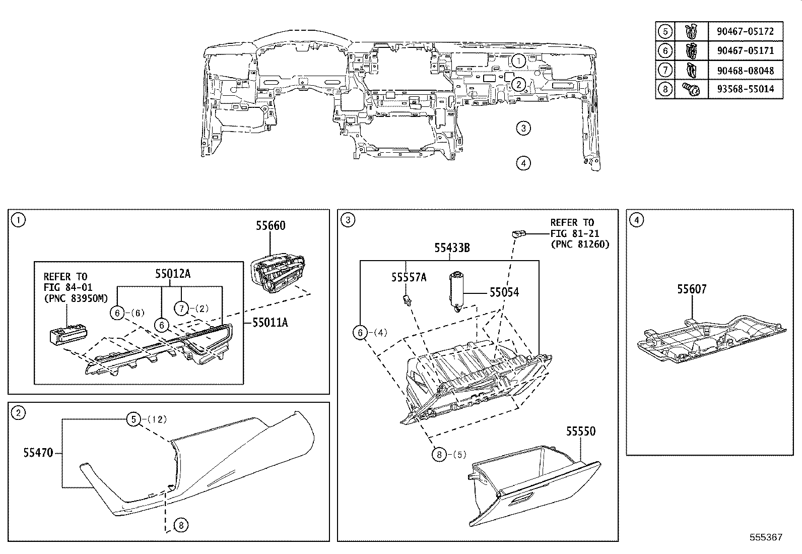 55405-12F60 PANEL SUB-ASSY, INSTRUMENT CLUSTER FINISH, CENTER product image