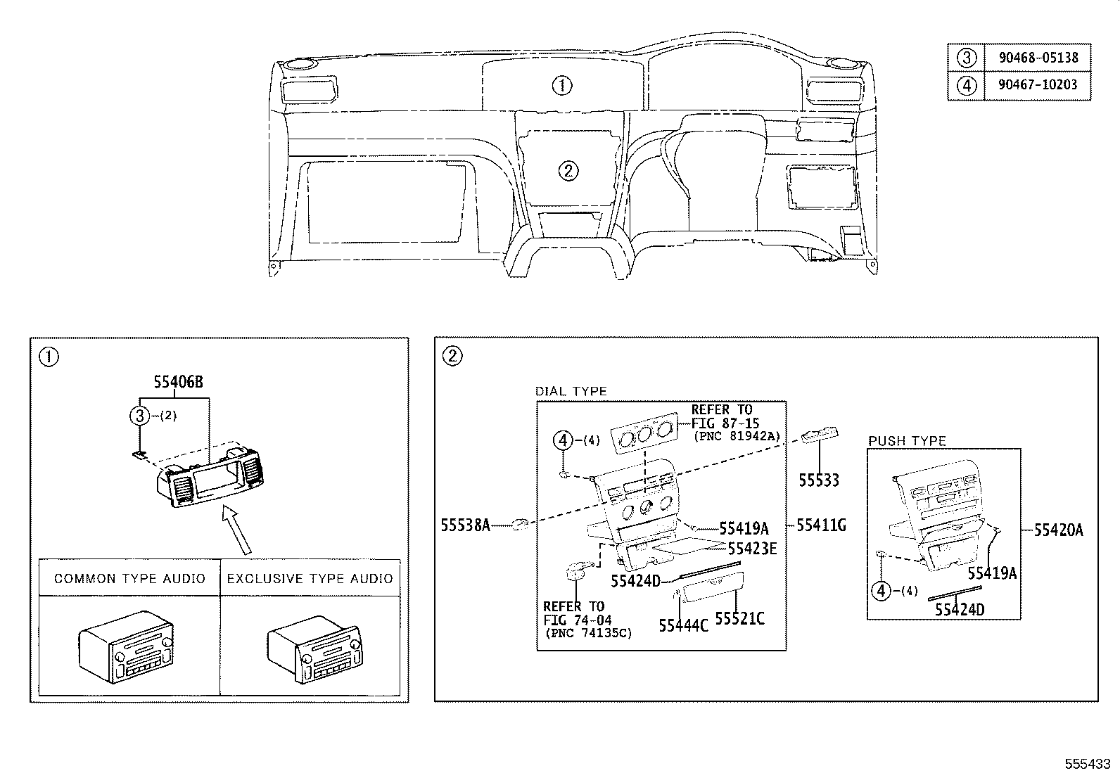 55045-02090-B0 PANEL SUB-ASSY, INSTRUMENT PANEL FINISH, LOWER RH product image